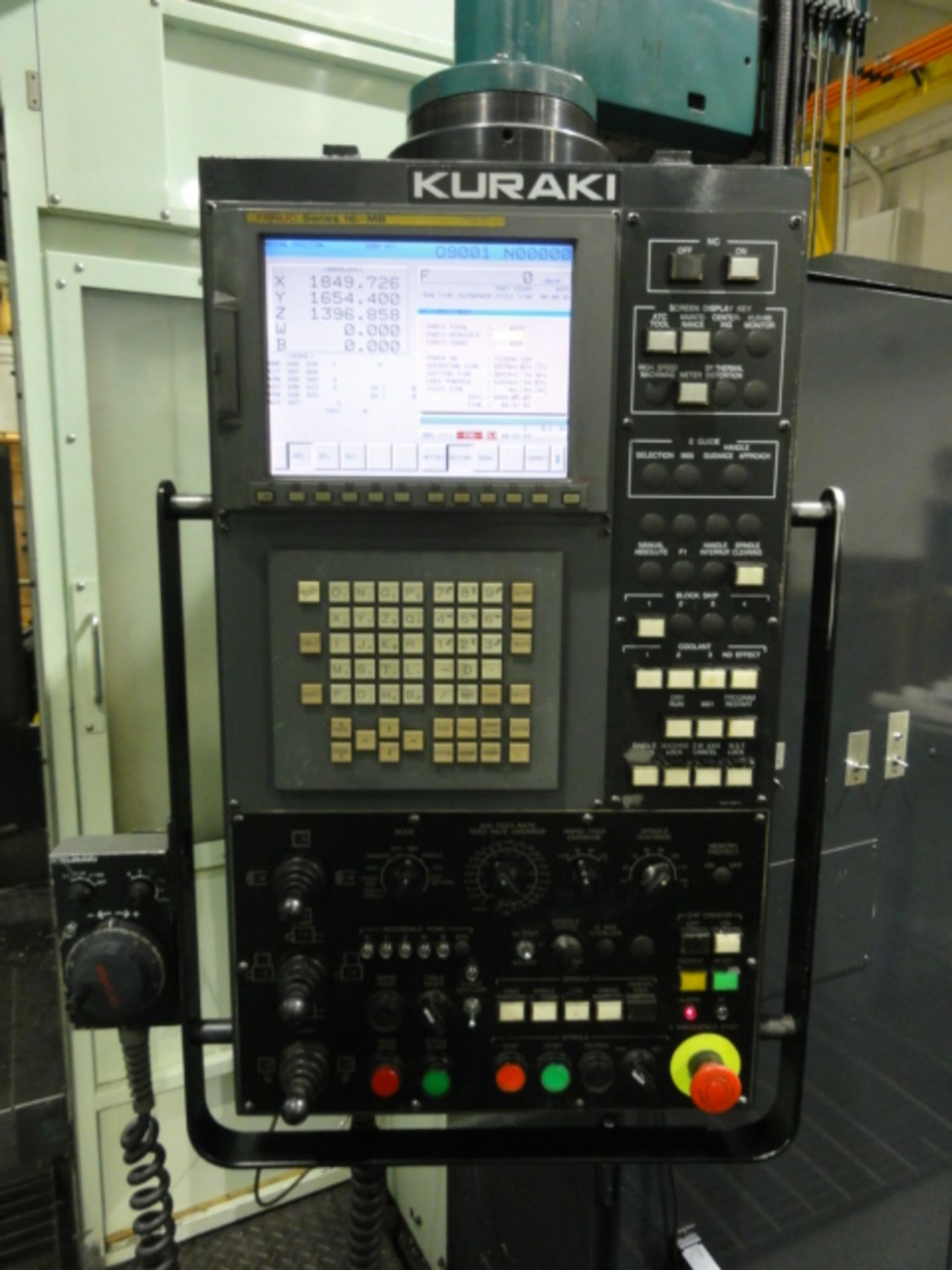 2005 Kuraki Model KBT11Z, CNC Horizontal Boring Mill; Spindle: Drive 30-HP; Speeds to 3,000- - Image 6 of 12