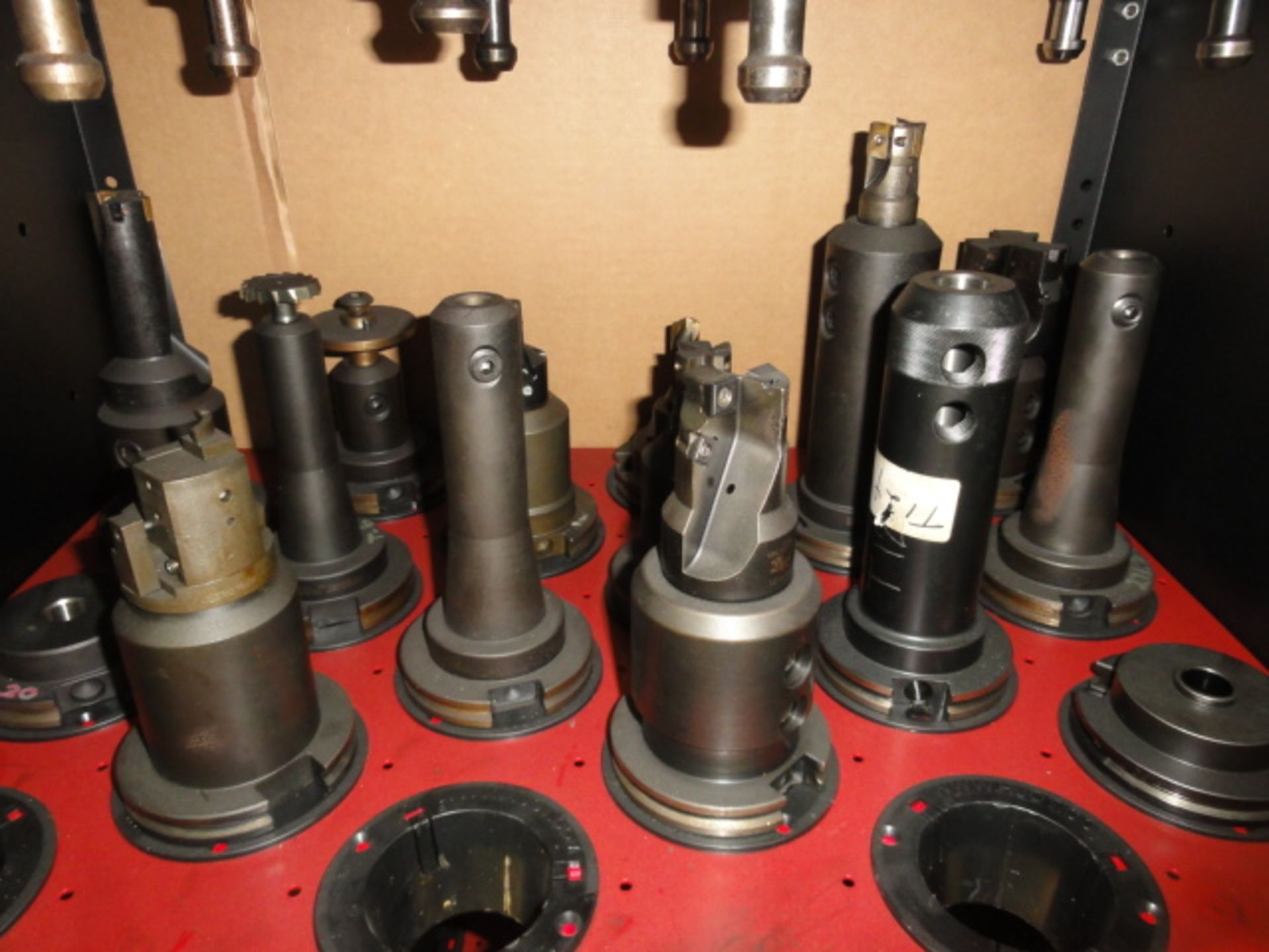 Lot of (15) CAT 50 Bolt In and Collet Style Tool Holders w/ Associated Tooling to Include: Facers, - Image 2 of 2