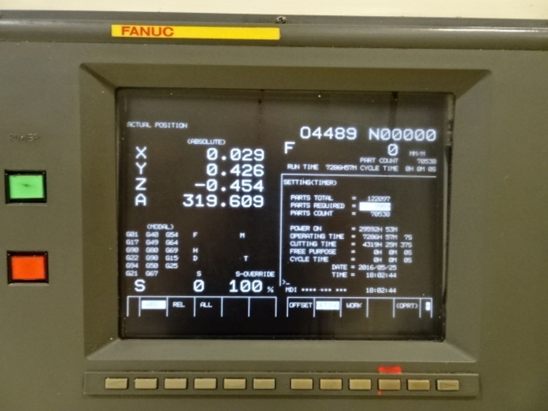 1993 Fanuc Robodrill Alpha T10-A, CNC Drilling and Tapping Machine; Model A04B-067-A031, Drive 7.5- - Image 3 of 7