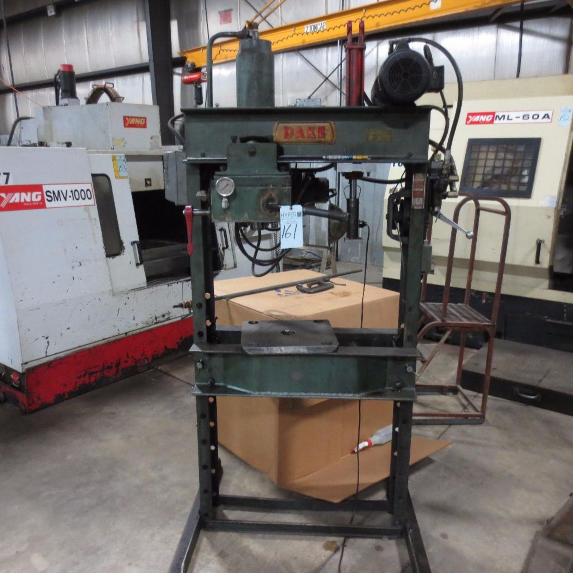 Dake Model 5-050 50-Ton Cap. Hydraulic Press, S/N 170176