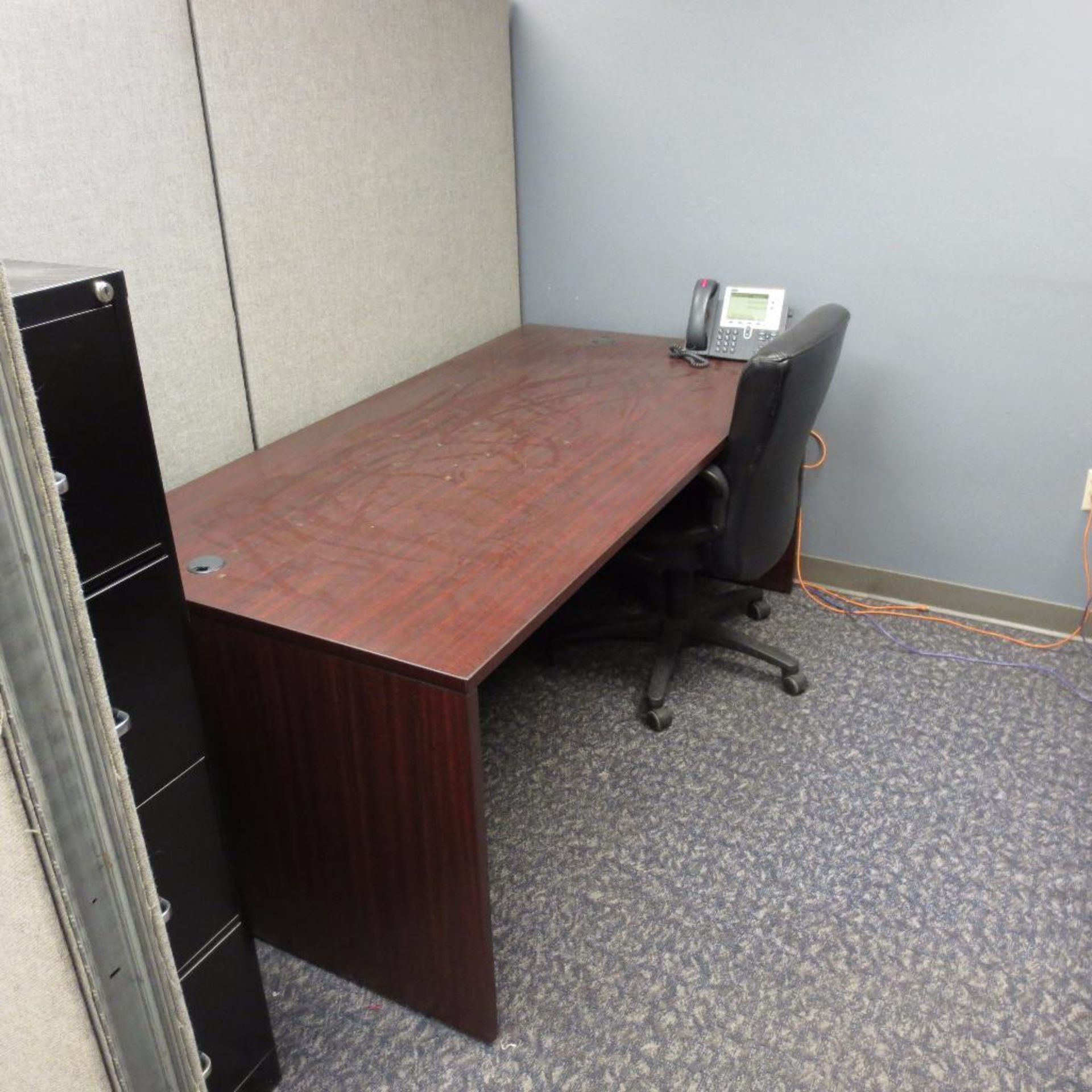 Office Dividers, Desk, File Cabinets and Chairs - Image 7 of 7