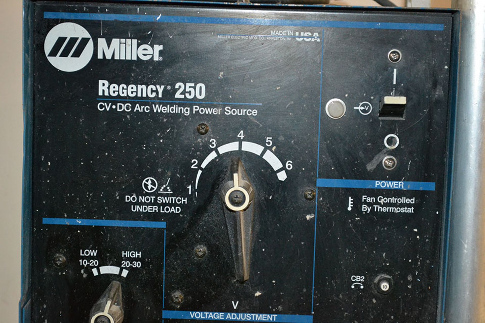 Miller Regency 250 200 Amp Welder Power Source w/ WC-24 Weld Control - Image 3 of 8