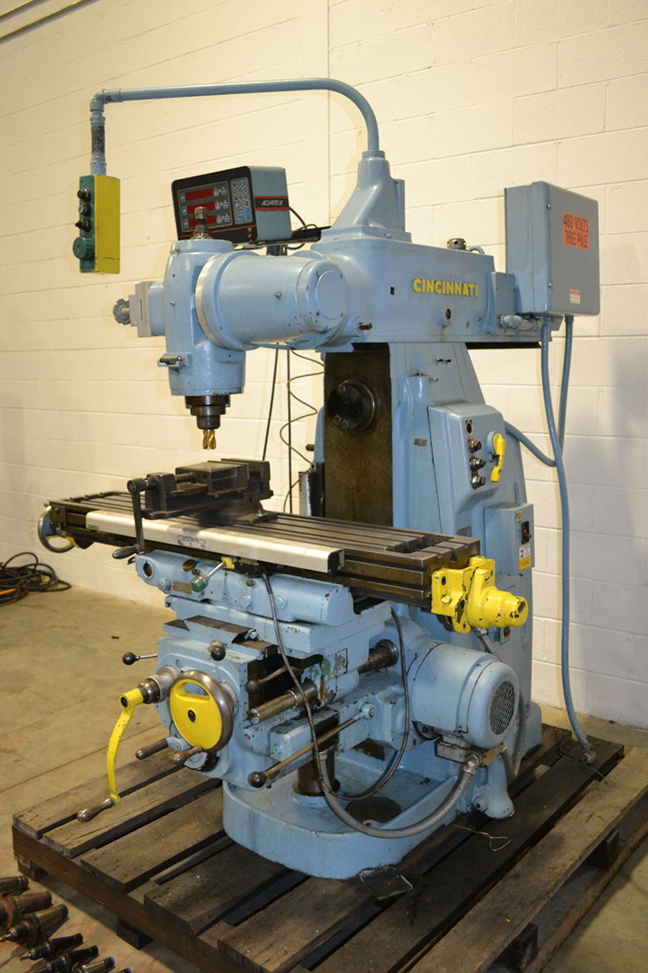 Cincinnati # 2MI Vertical Milling Machine w/ DRO, Retrofitted Controller - Image 4 of 18