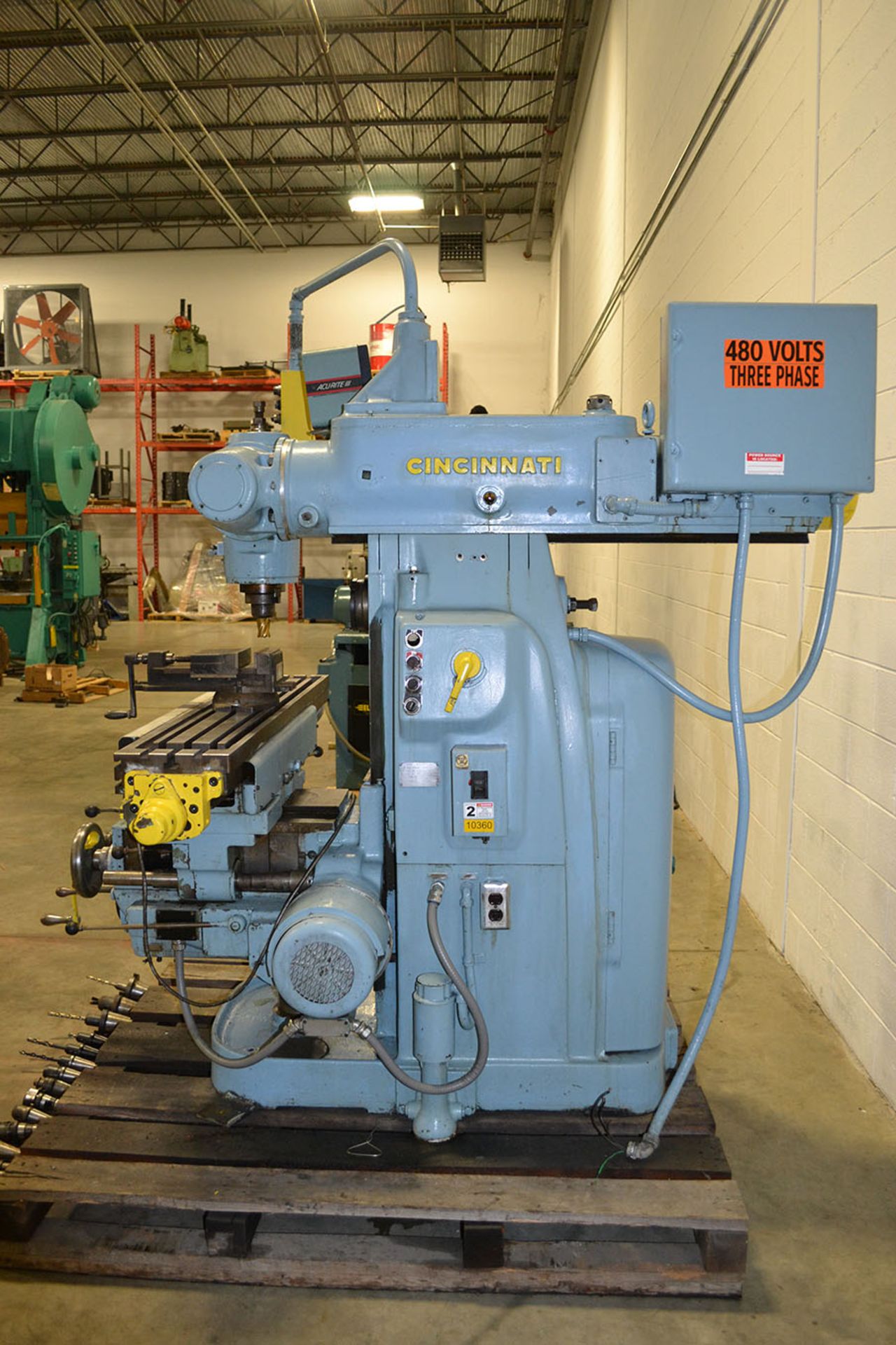 Cincinnati # 2MI Vertical Milling Machine w/ DRO, Retrofitted Controller - Image 13 of 18