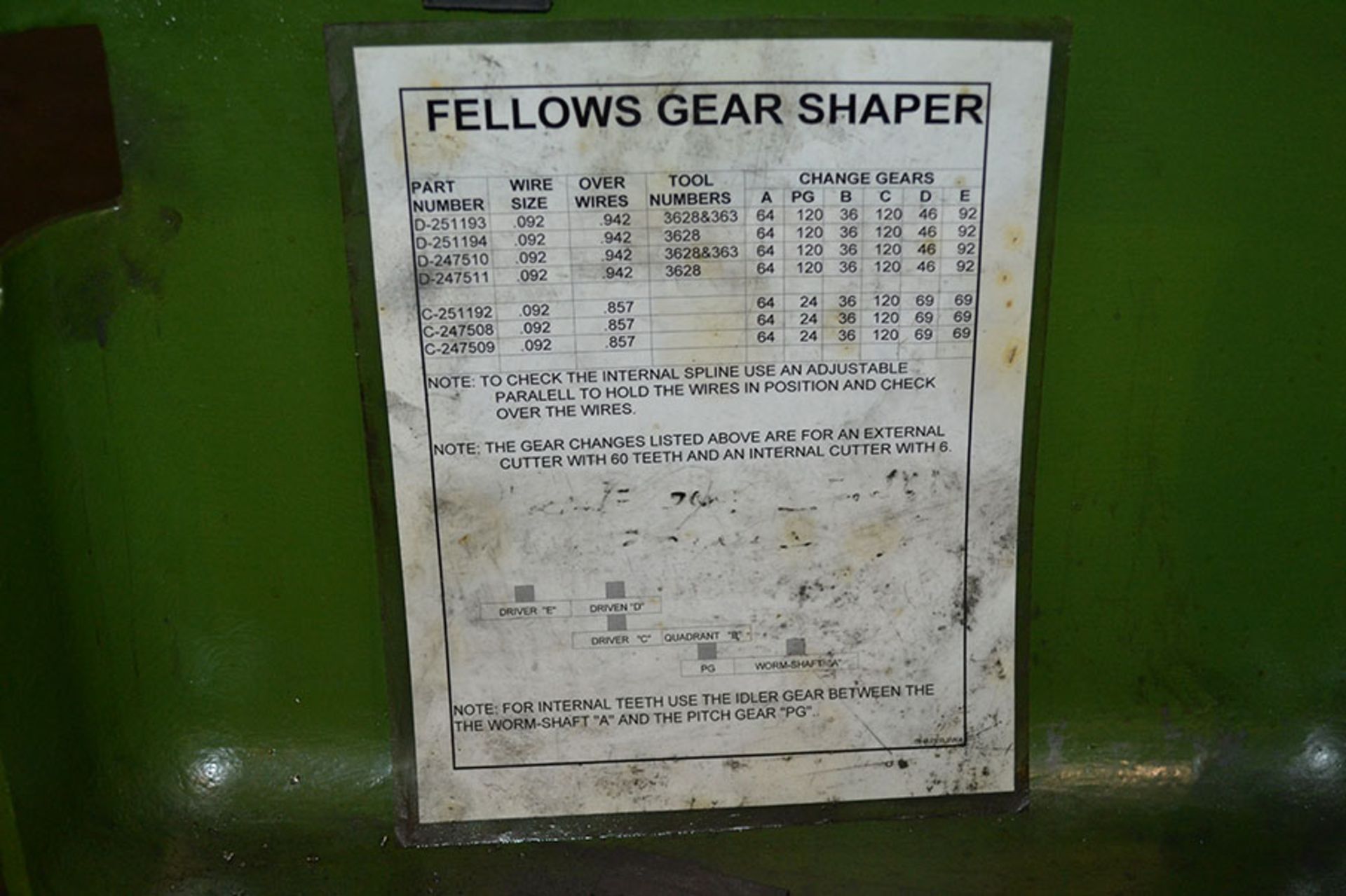 Fellows 645A Gear Shaper w/ Fagor DRO - Image 13 of 17