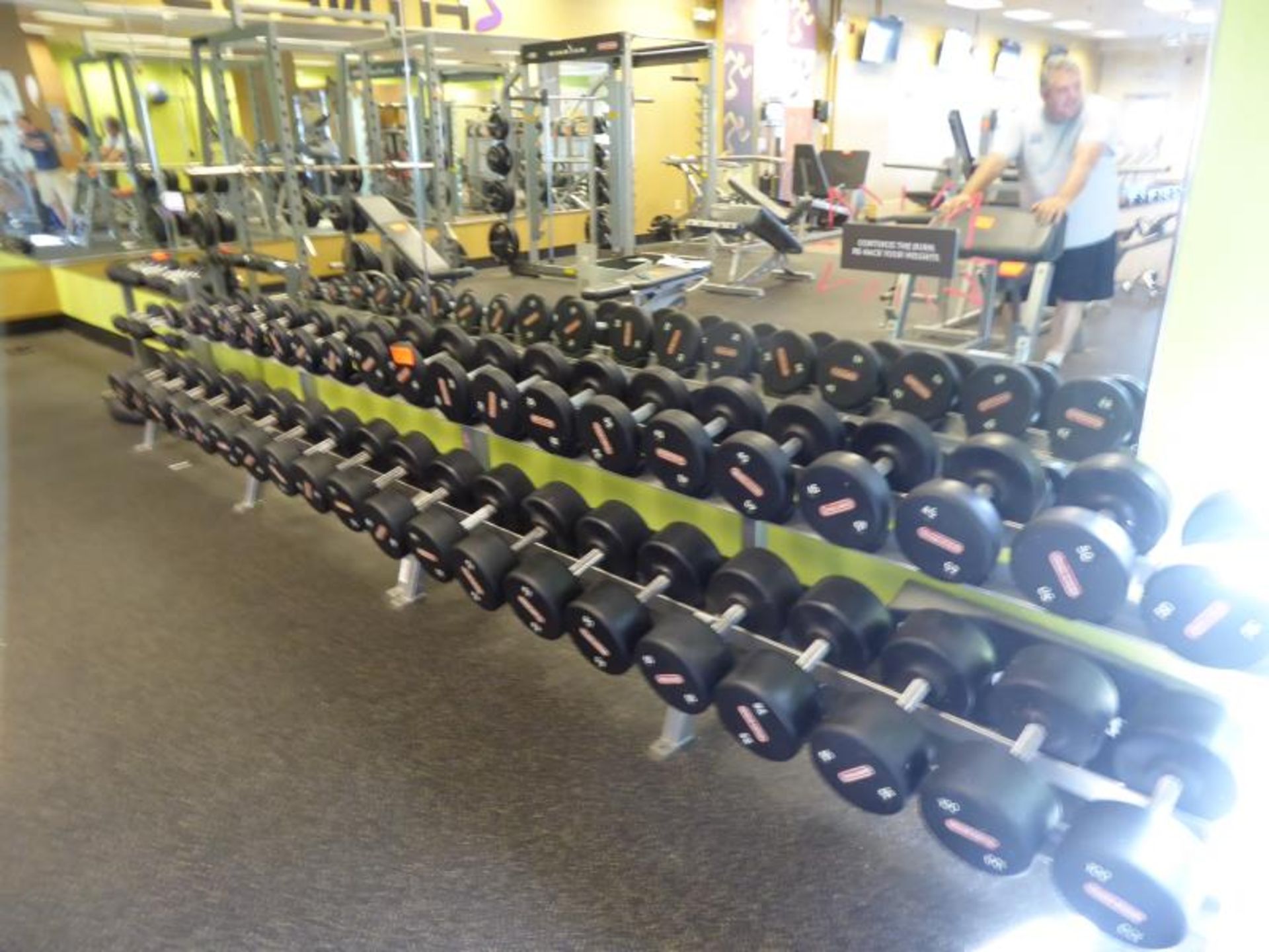 Dumbbells by Star Trac w/ Metal Two Tier Stans, 5lbs - 100lbs 5lbs - 100lbs - Image 3 of 5