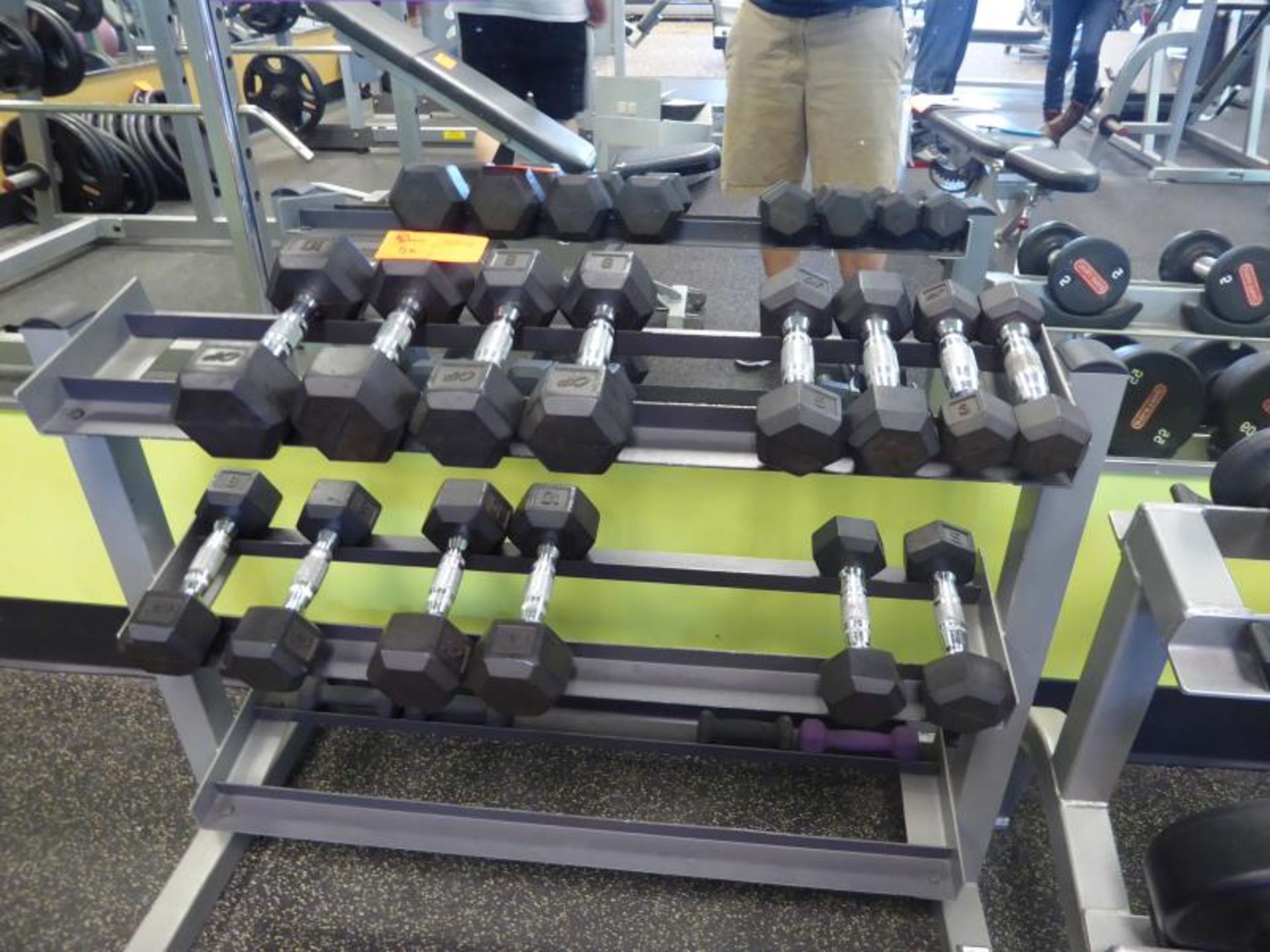 Three Tier Small Handweght Rack w/ A Few Misc. Hand Weights Hand Weights - Image 2 of 2