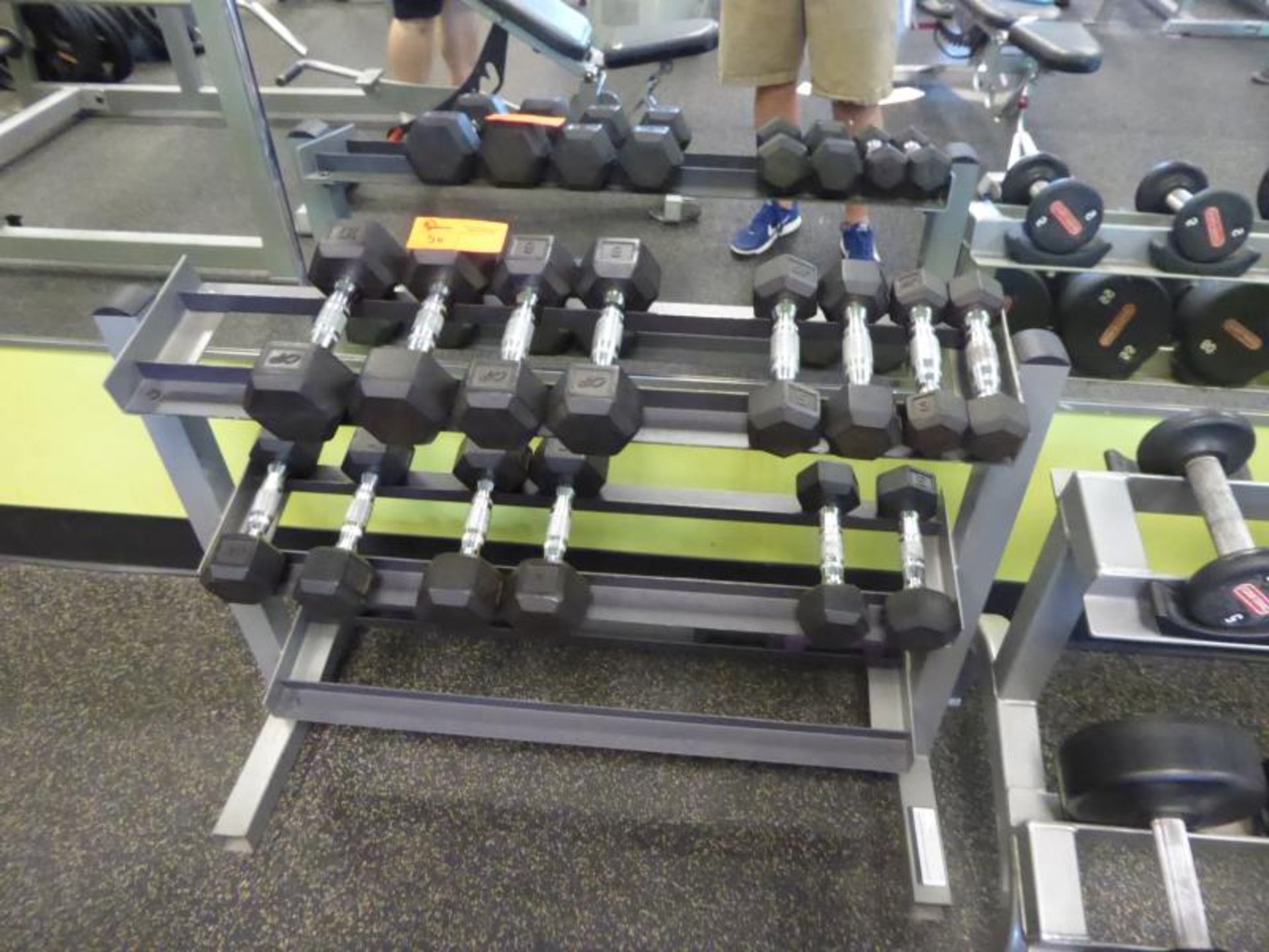 Three Tier Small Handweght Rack w/ A Few Misc. Hand Weights Hand Weights