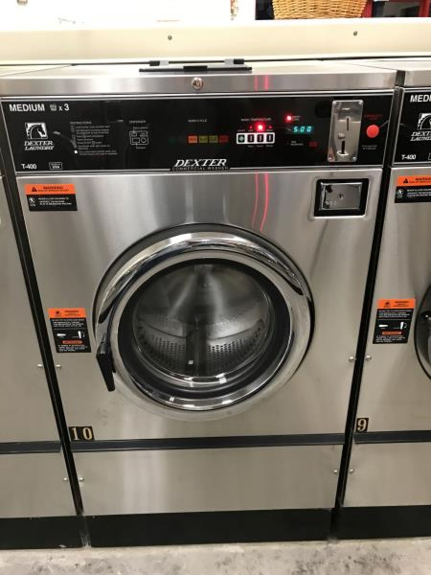 Dexter Commercial Washing Machine, Medium x 3, 30 Lbs., Model: T-400, SN: 531762 Lbs., Model: T-400,