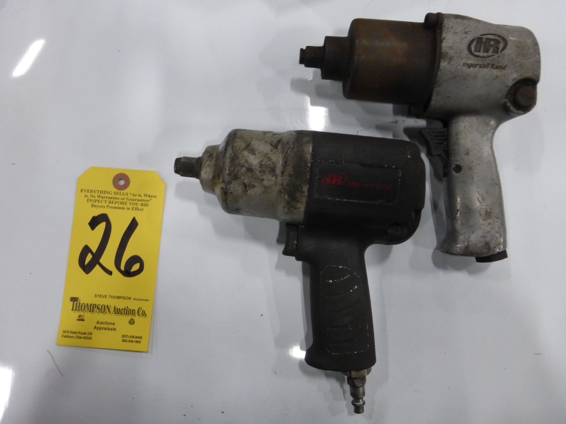 (2) Ingersoll Rand Pneumatic Impact, 1/2 in Drive