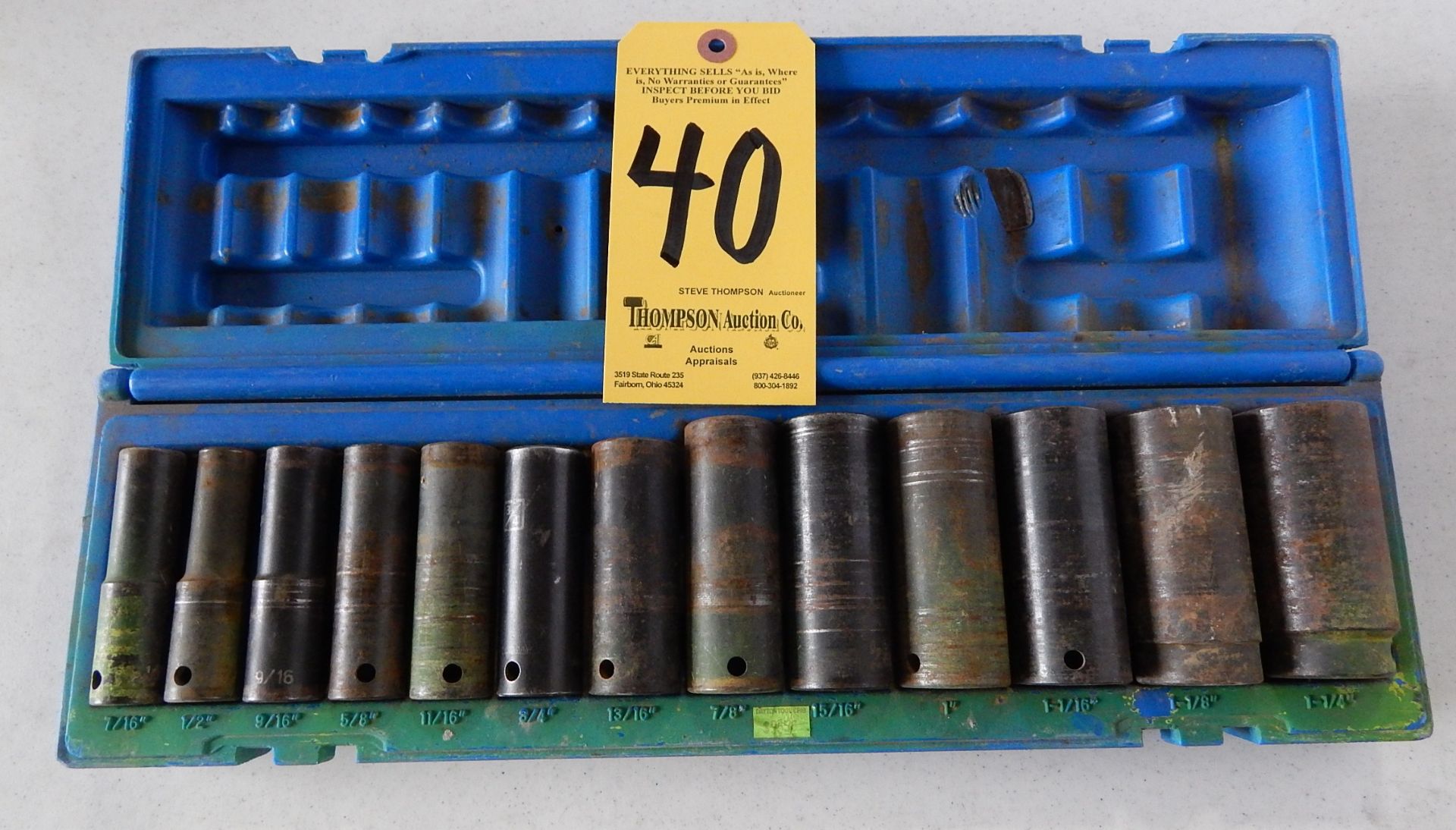 Impact Socket Set, 7/16"-1 /14"