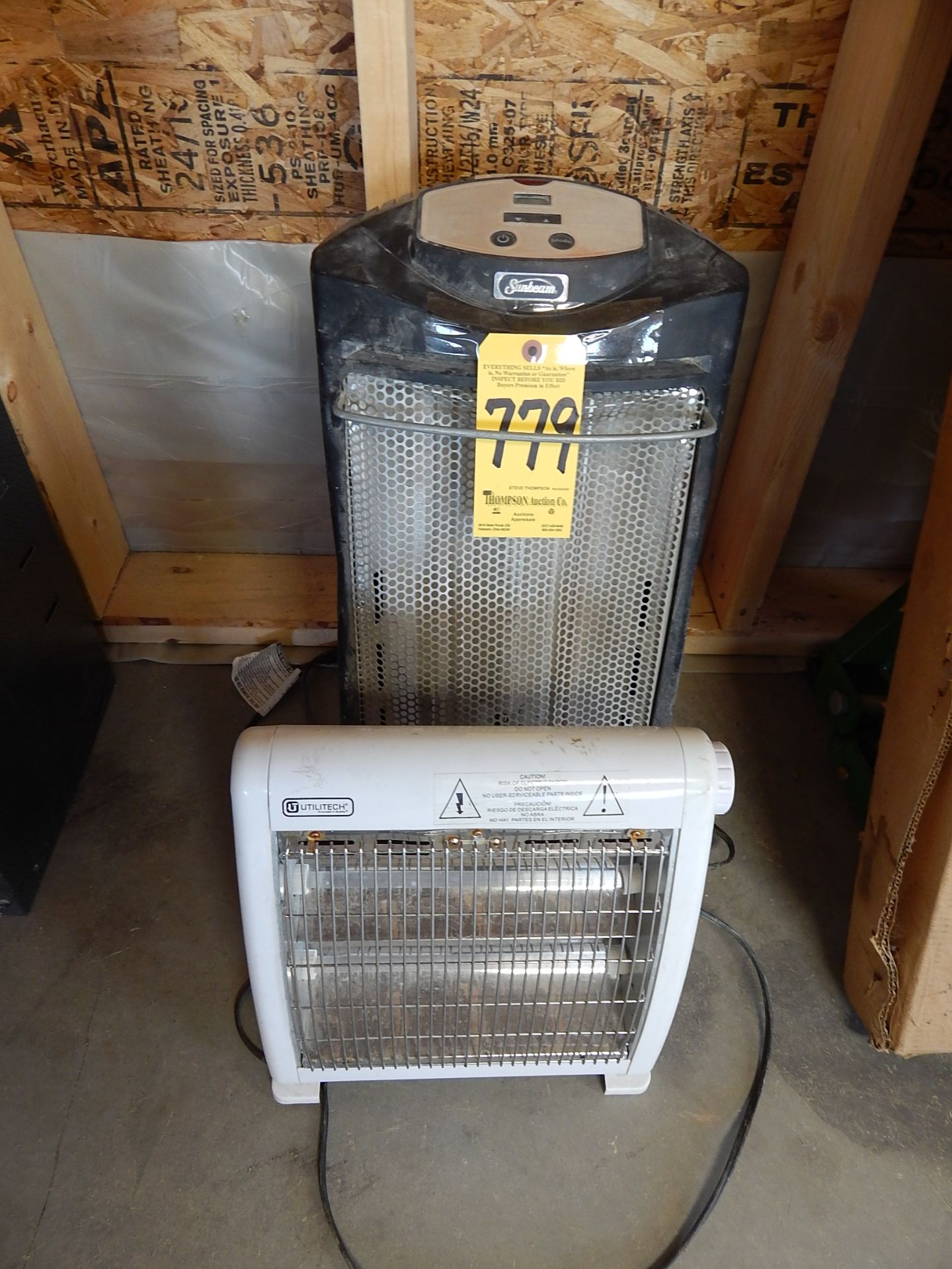 (2) Electric Heaters