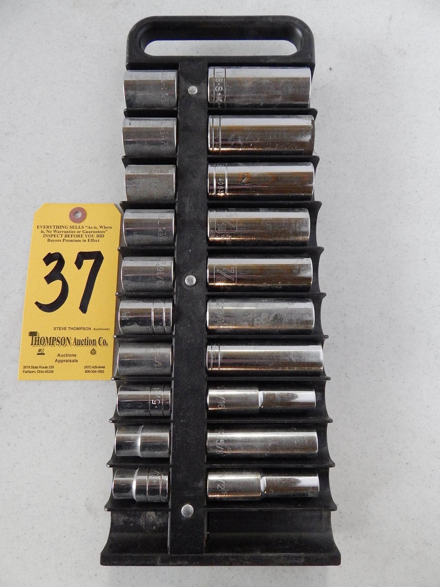 Socket Set, 1/2"-1 1/8", 1/2" Drive