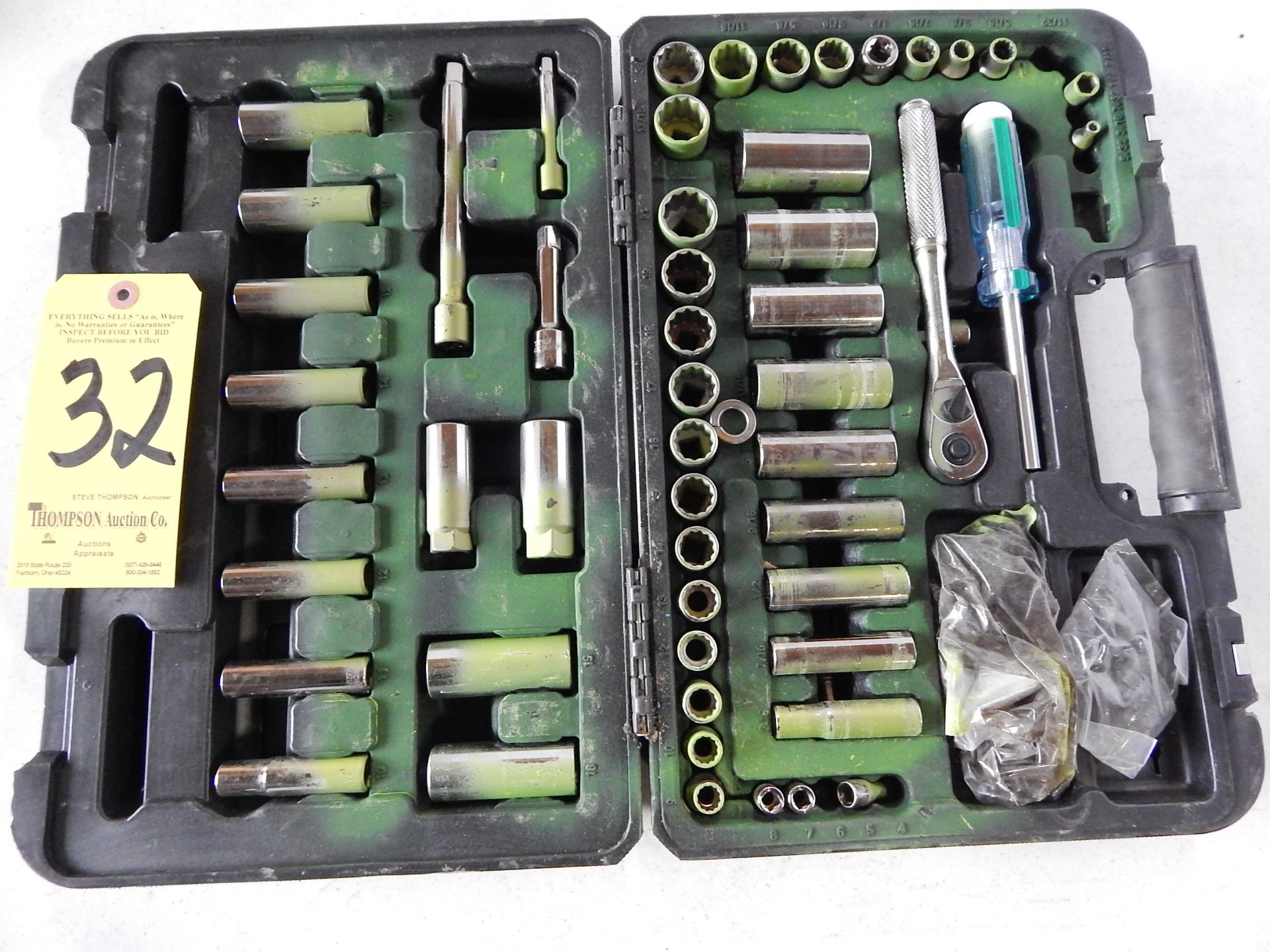 Master Force Ratchet and Socket Set, SAE and Metric
