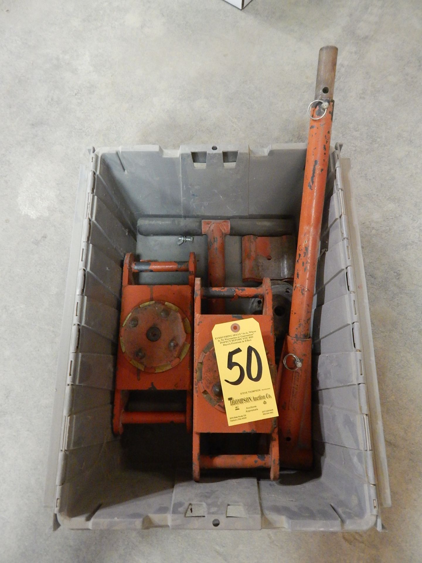 (2) Multi-Ton Machinery Skates with Steering Handle