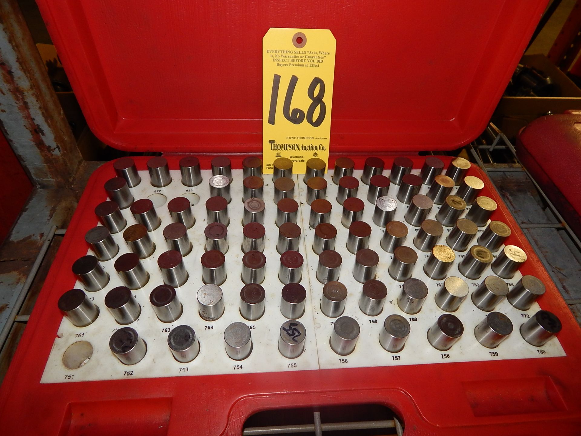 Pin Gage Set, .751 Inch - .832 Inch