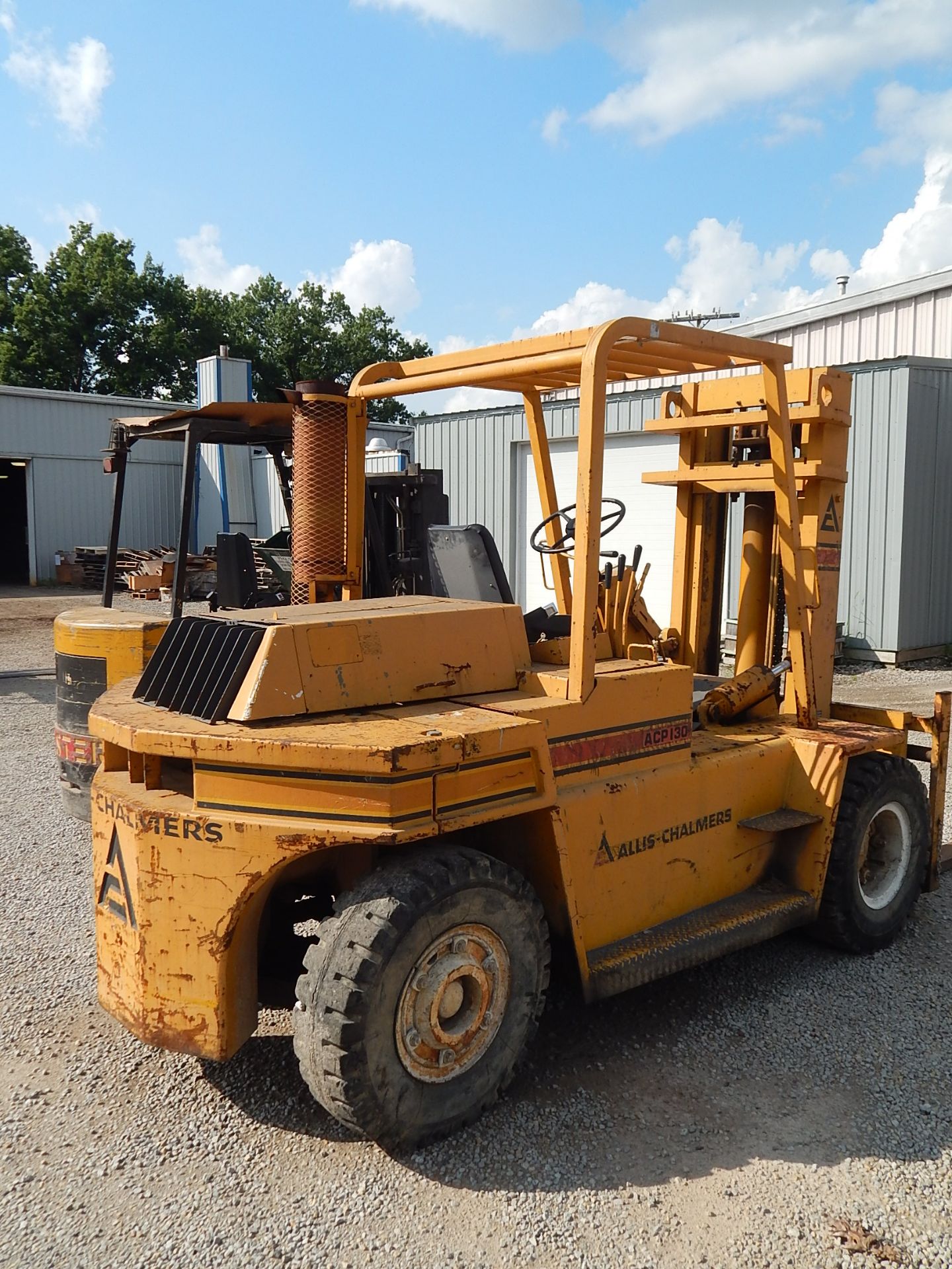 Allis Chalmers Model ACP130 Fork Lift, s/n AMF110894, 12,900 Lb. Capacity, Gas, All Terrain Tires, - Image 5 of 10