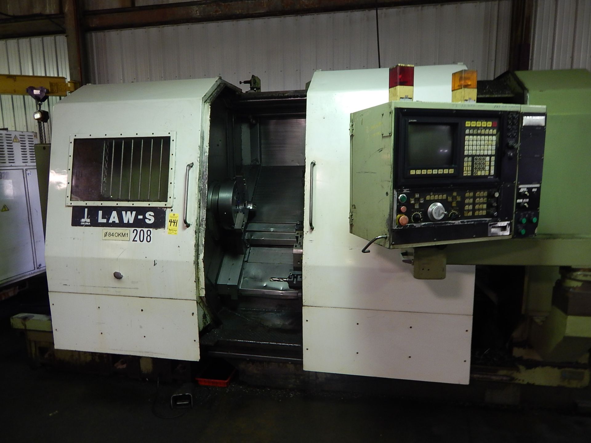 Okuma Law-S CNC Wheel Turning Center, s/n 1237, New 1995, Okuma OSP-5020L CNC Control, 4 Axis, - Image 3 of 13