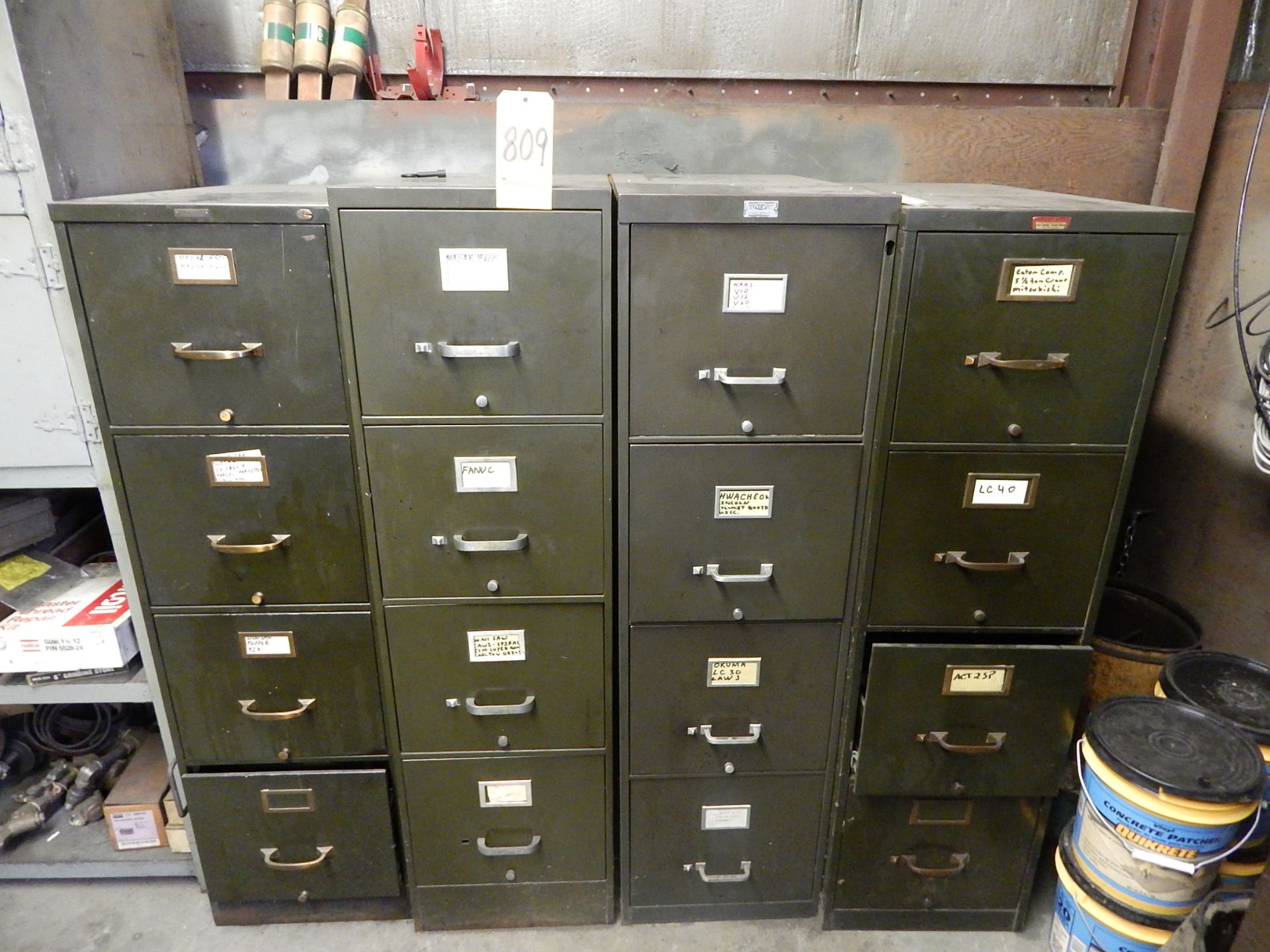 (4) 4-Drawer File Cabinets