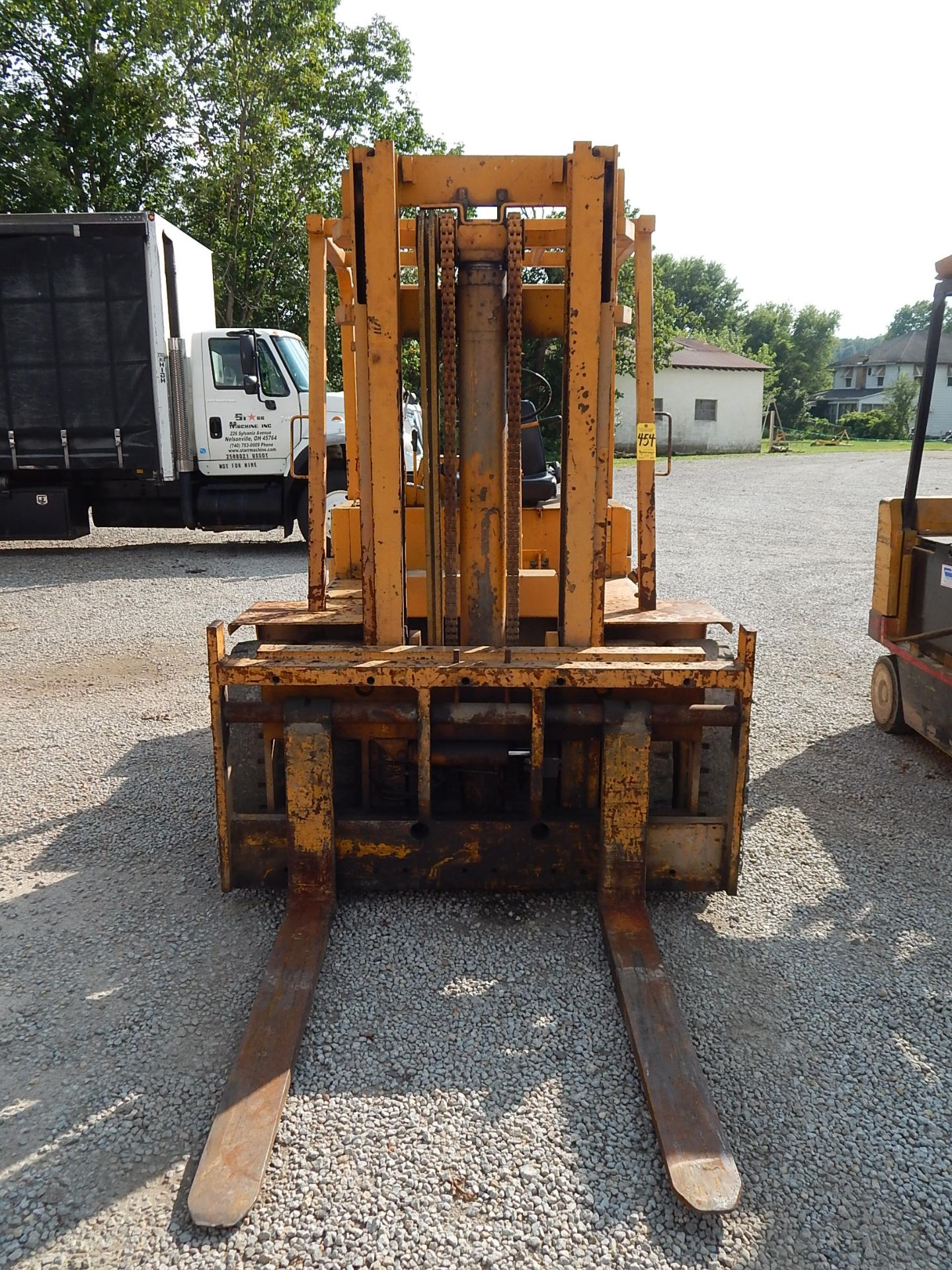 Allis Chalmers Model ACP130 Fork Lift, s/n AMF110894, 12,900 Lb. Capacity, Gas, All Terrain Tires, - Image 3 of 10