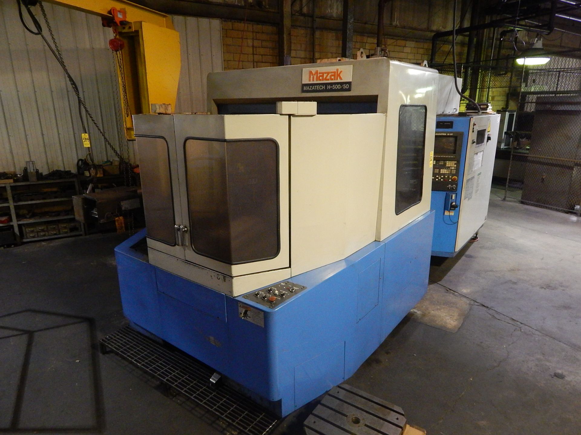 Mazak Model H500/50 CNC Horizontal Machining Center, s/n 98386, New 1991, Mazatrol M32 CNC - Image 2 of 15