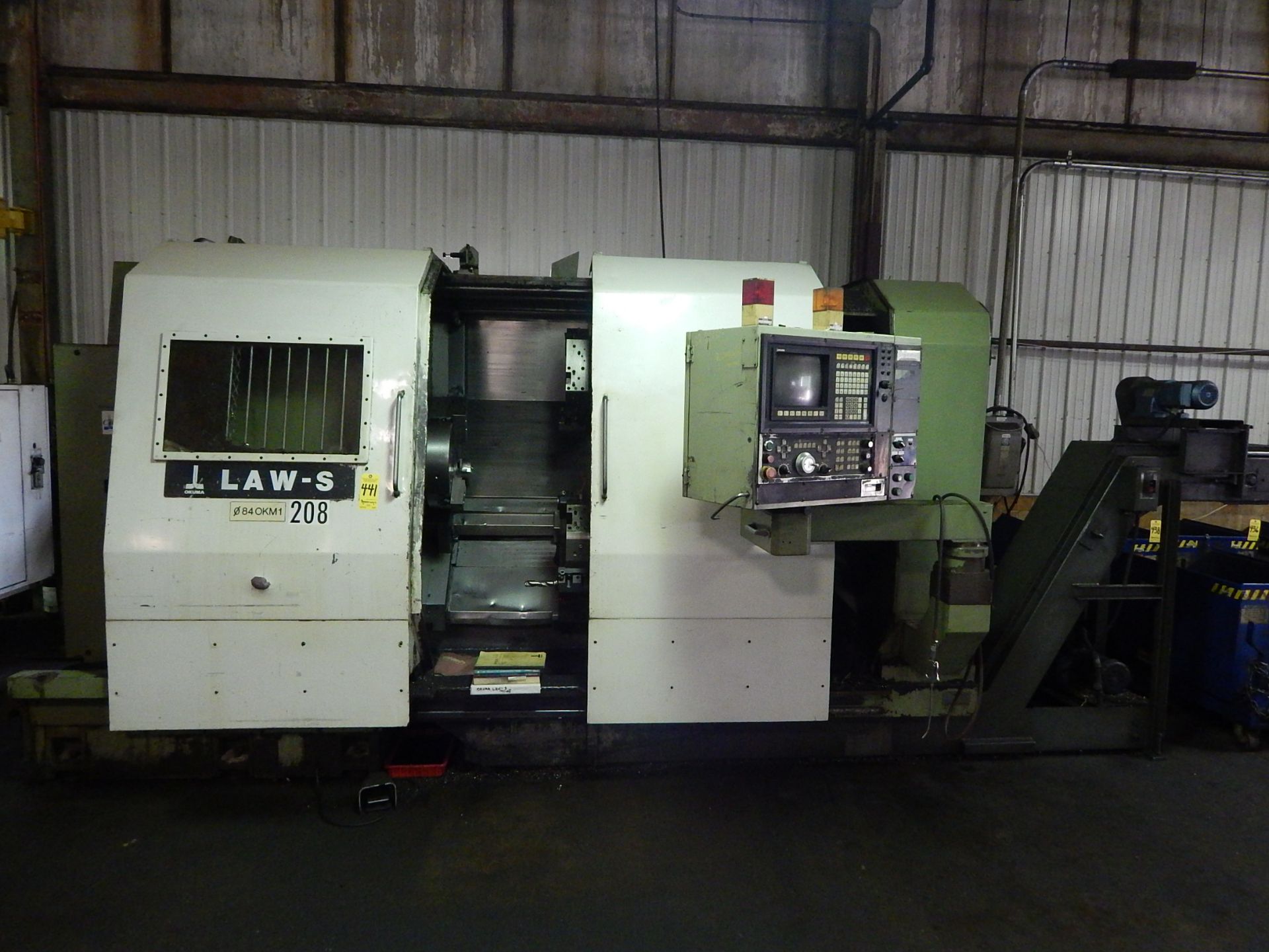 Okuma Law-S CNC Wheel Turning Center, s/n 1237, New 1995, Okuma OSP-5020L CNC Control, 4 Axis,