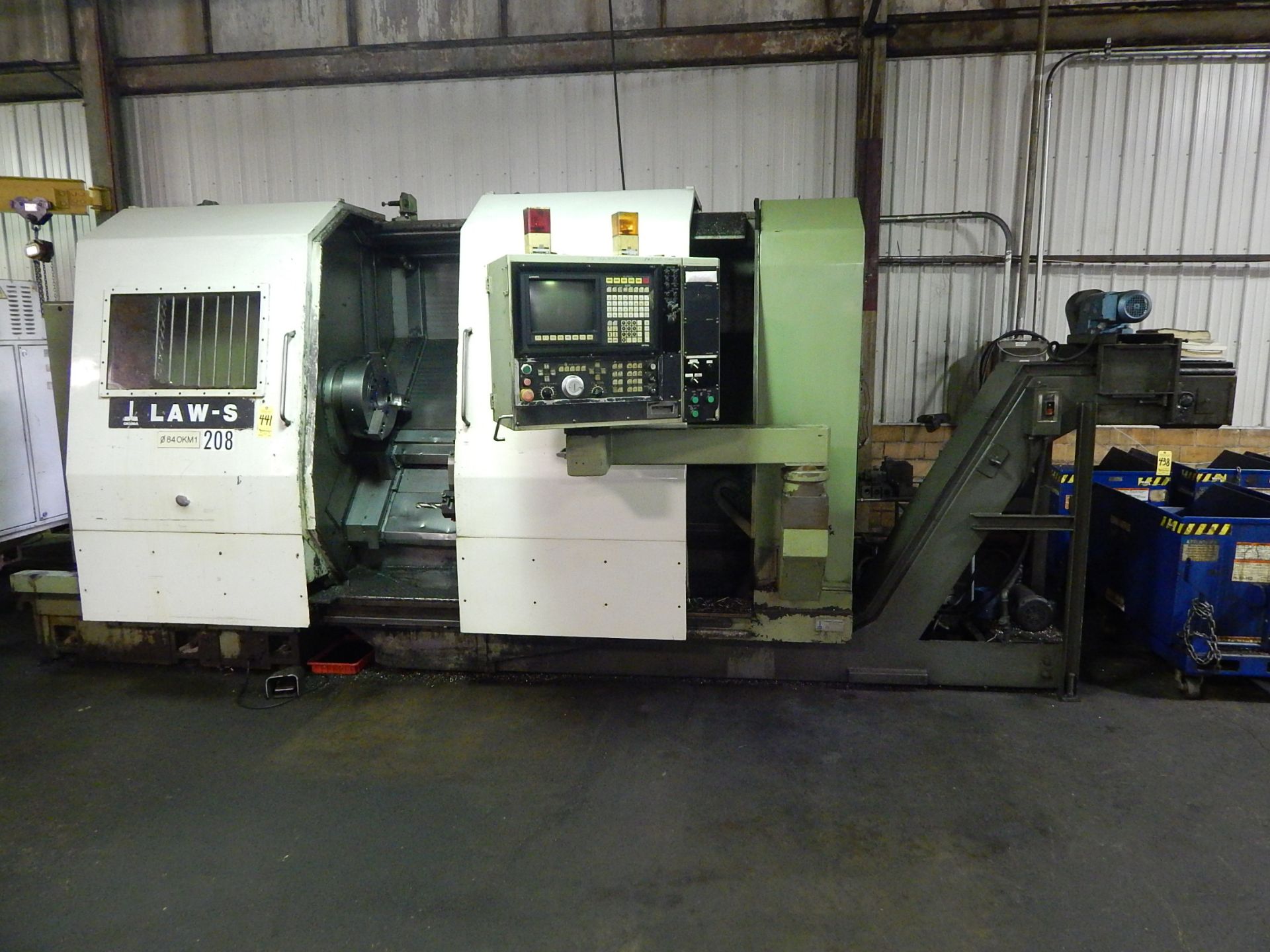 Okuma Law-S CNC Wheel Turning Center, s/n 1237, New 1995, Okuma OSP-5020L CNC Control, 4 Axis, - Image 2 of 13