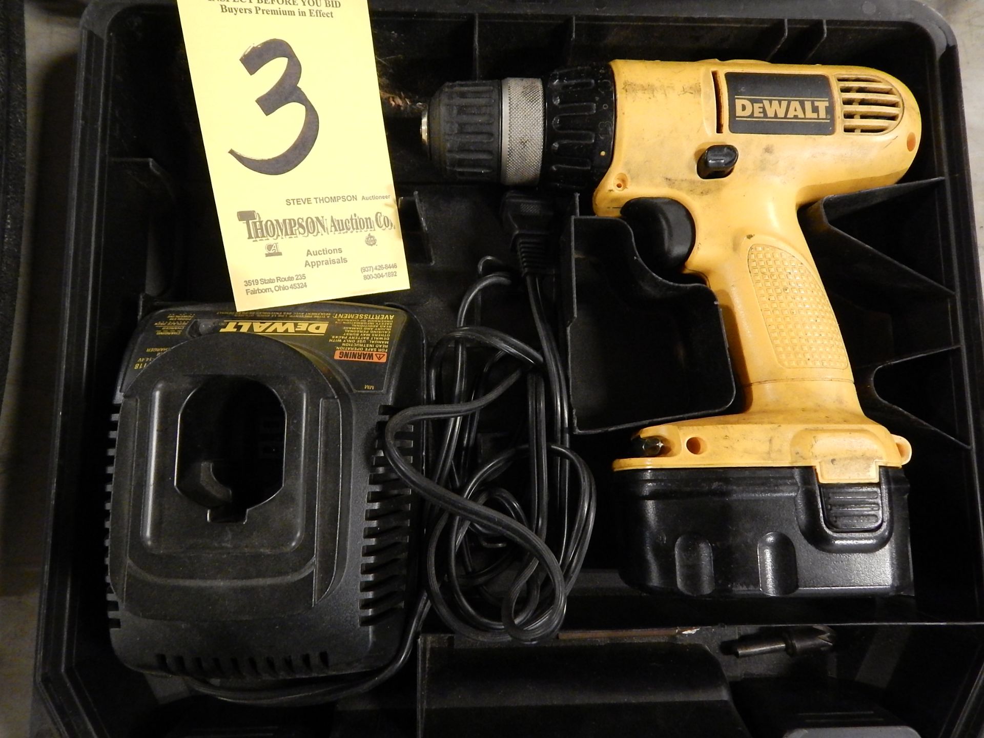 Dewalt 14.4 Volt Cordless Drill with Charger and Case