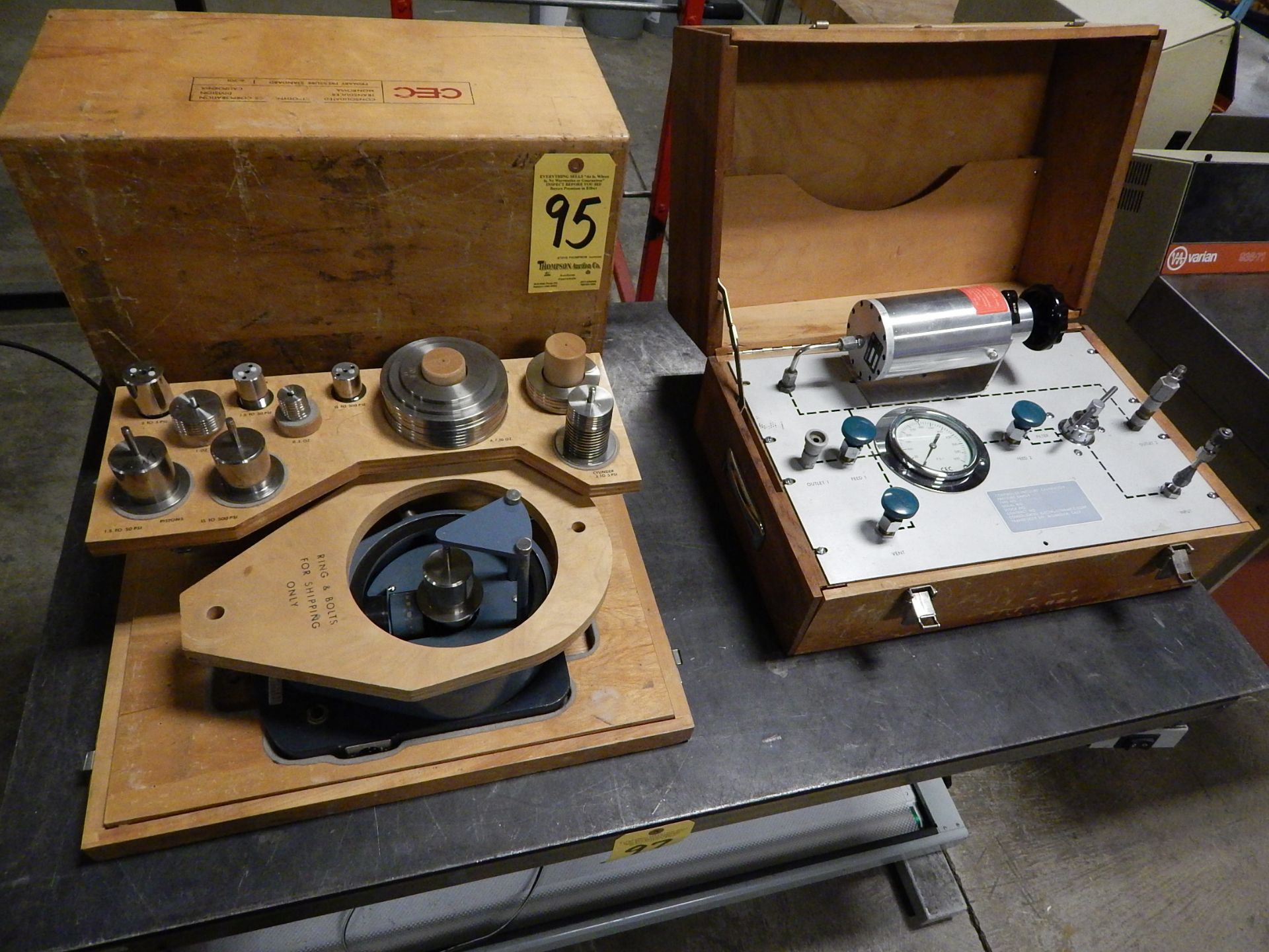 Bell & Howell CEC Model 6-201 Pressure Standard, with Weights and Consolidated Electrodynamics Model - Image 2 of 4