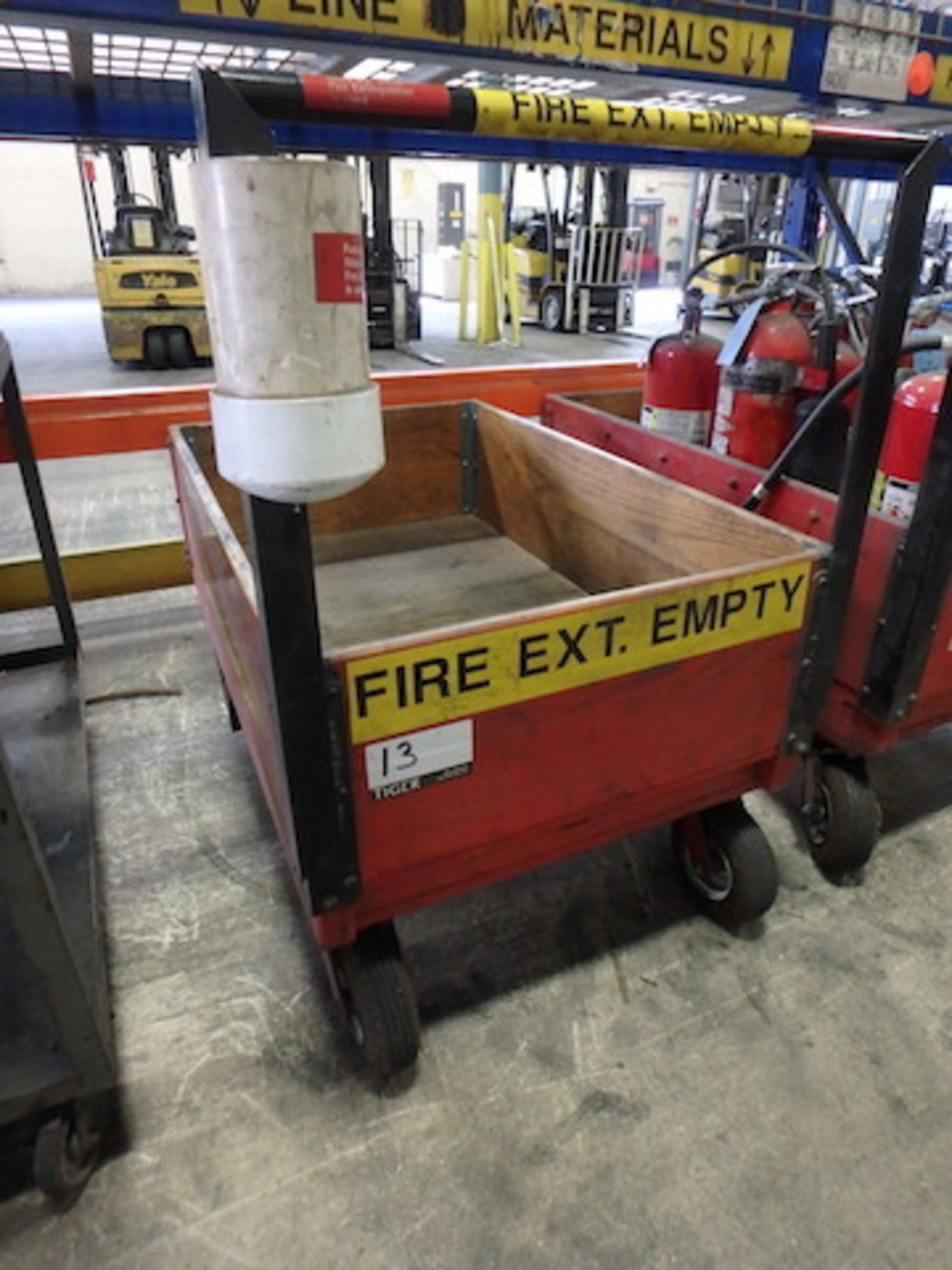 Empty Fire Extinguisher Cart, 48 in. x 30 in., Empty (Asset Location: Warehouse), (Site Location: