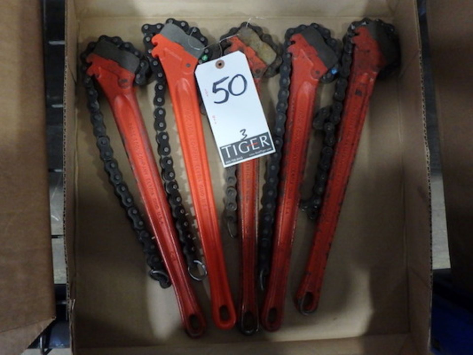 Ridgid Chain Wrenches, M/N C-18 (Asset Location: Warehouse), (Site Location: Thorndale, PA)