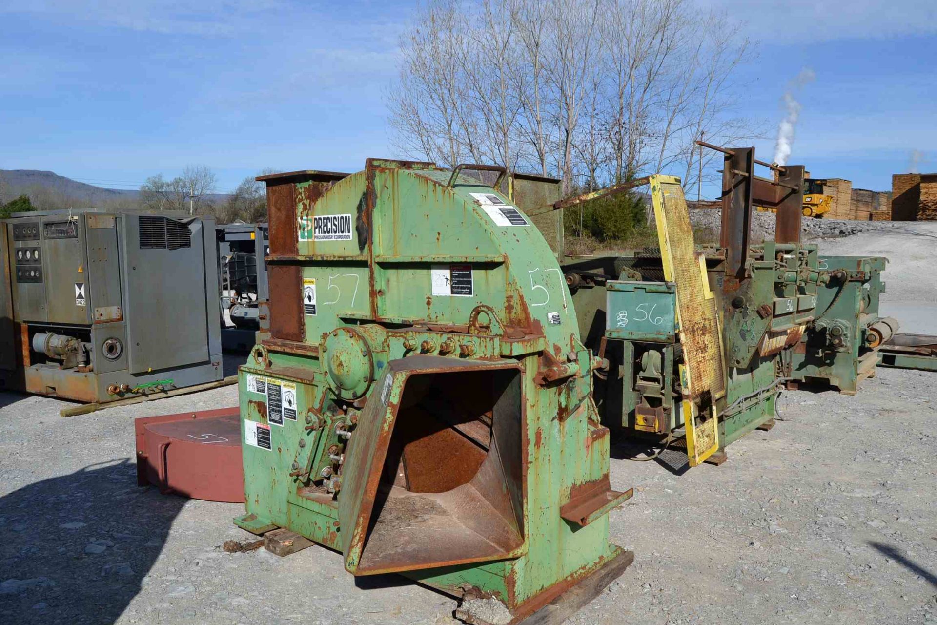 PRECISION 66" 6 KNIFE CHIPPER W/HORIZONTAL FEED; W/TOP DISCHARGE; S/N-C3297 - Image 3 of 3