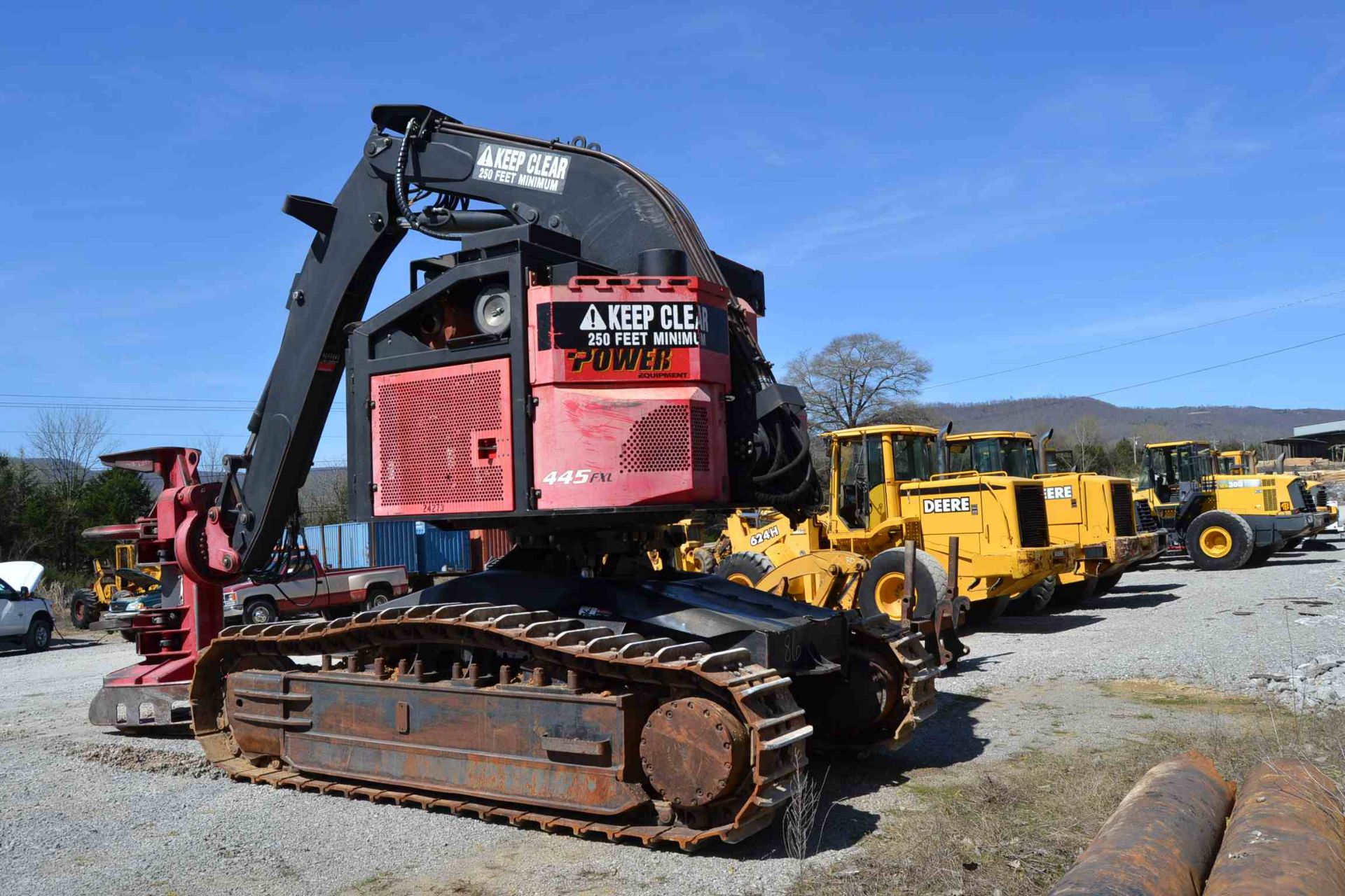 2008 KOMATSU VALMET 445FXL TRACK FELLER BUNCHER W/QUADCO 360 DEGREE SAW HEAD; W/400 FINAL DRIVE; S/ - Image 3 of 5