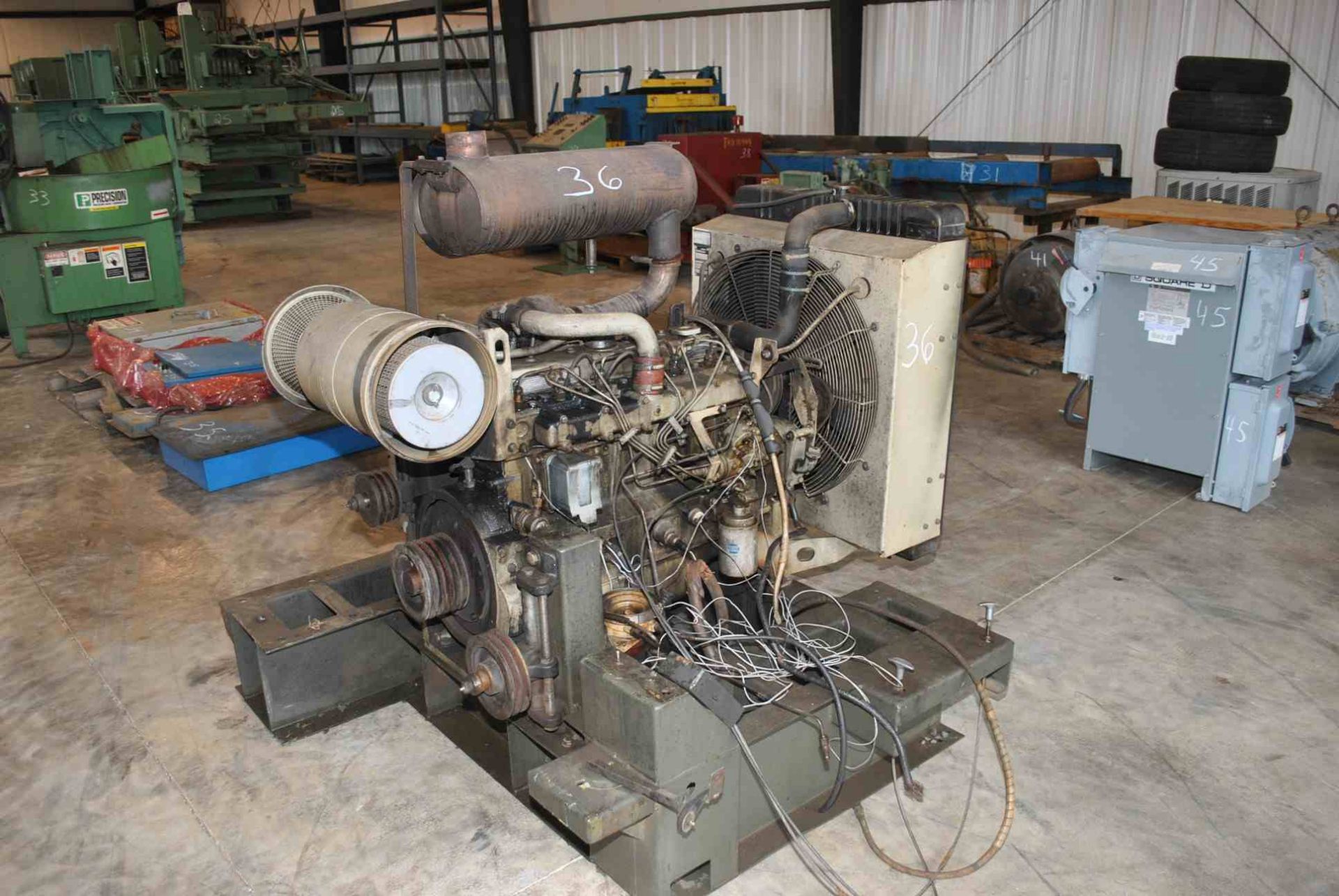 MCGRAW EDISON MODEL LG34T 6 CYLINDER DIESEL ENGINE W/GENERATOR; AC 10KW 120/208 VOLTS - Image 2 of 2