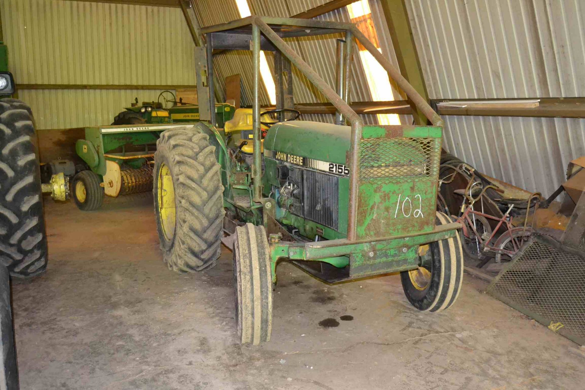 JOHN DEERE 2155 TRACTOR W/4335 HOURS; S/N-L021550634979; W/OVERSIZE TIRES; W/FORESTRY PACKAGE - Image 2 of 2