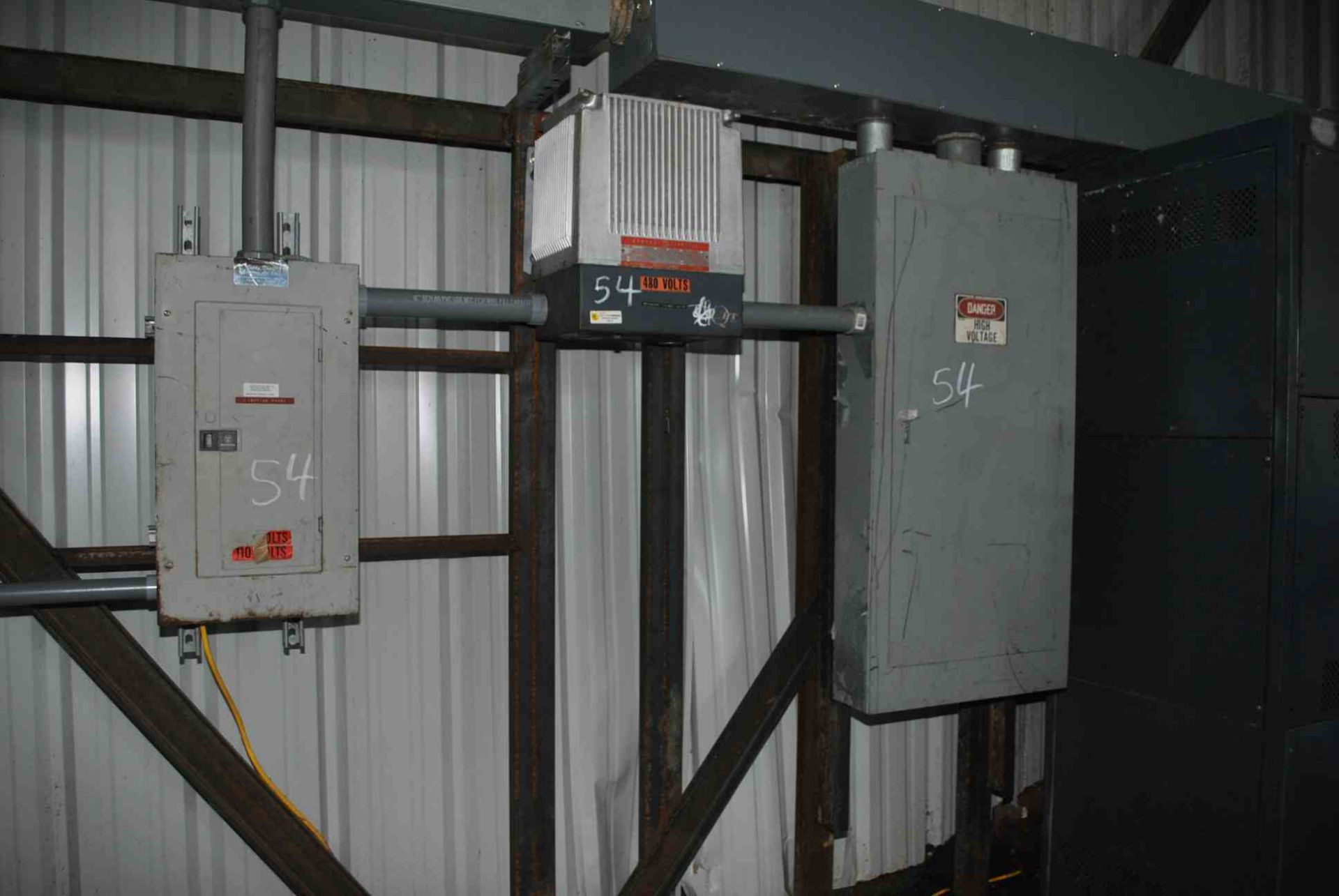 (1) GENERAL ELECTRIC 25 KVA TRANSFORMER (1) 400 AMP PANEL BOARD; (1) 150 AMP PANEL BOARD