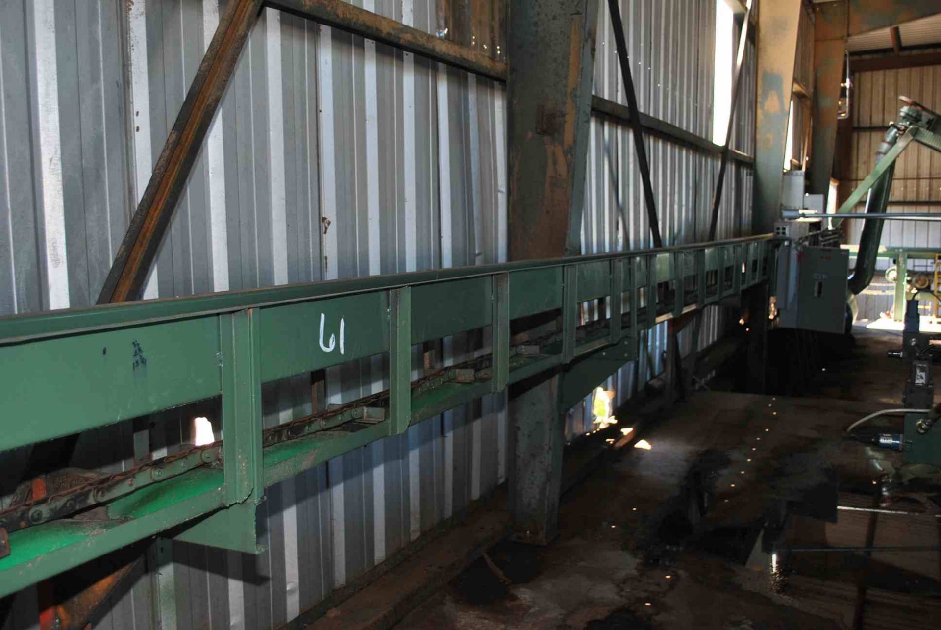 WASTE CONVEYOR, 65' W/81X CHAIN; W/DRAGS; W/DRIVE - Image 2 of 2