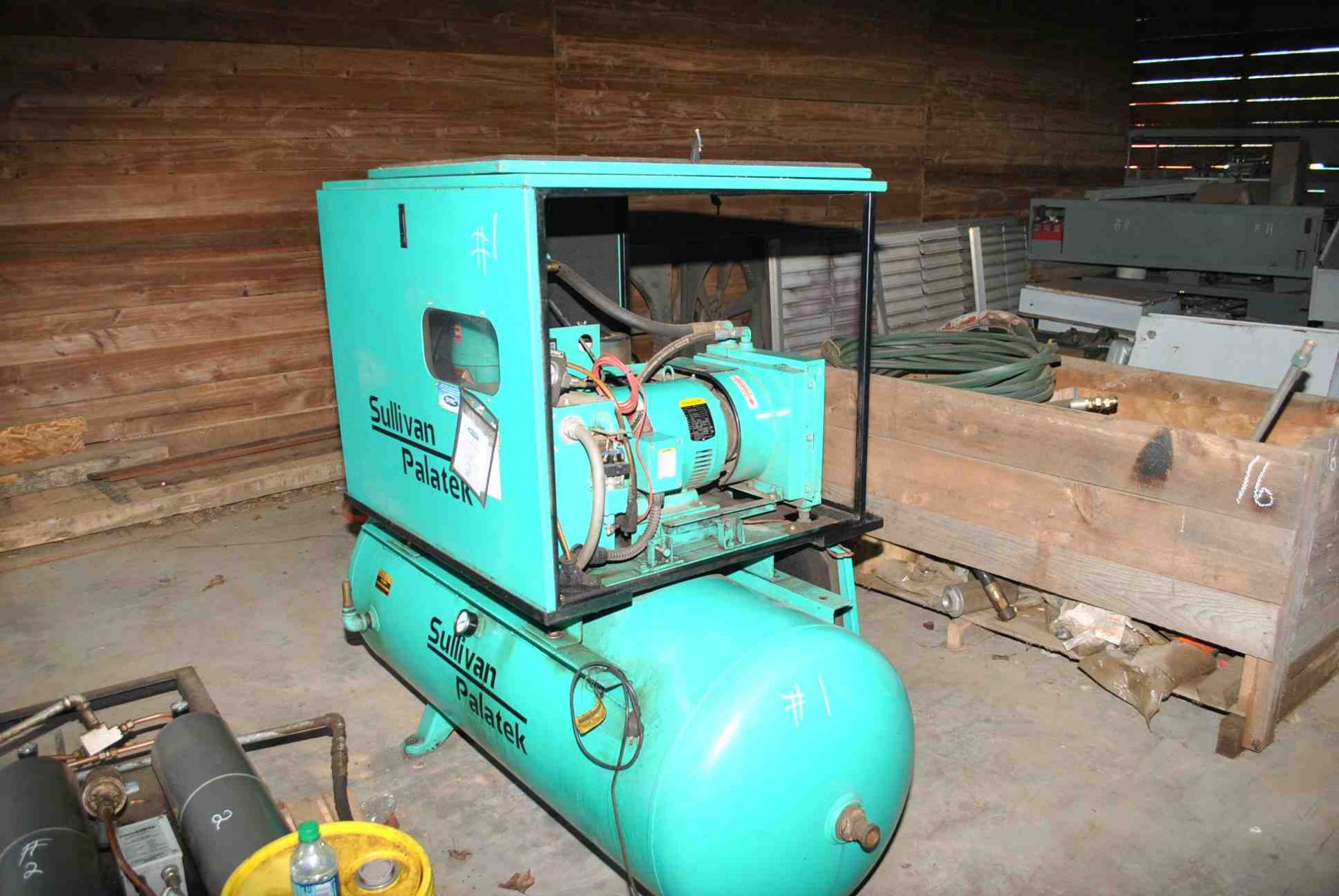 SULLIVAN PALATEK 10 HP SCREW TYPE AIR COMPRESSOR - Image 2 of 2