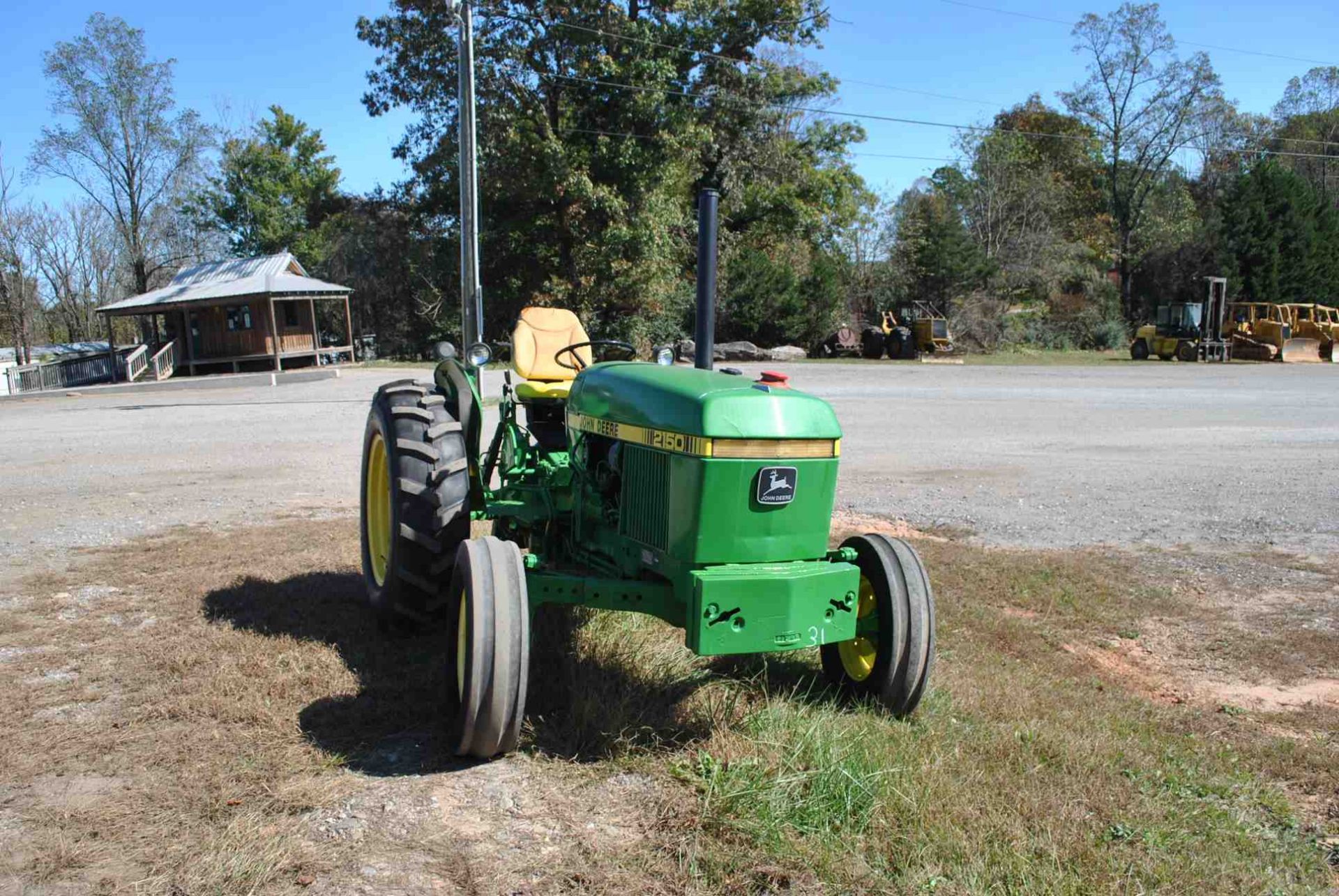 JOHN DEERE 2150 TRACTOR S/N-L02150G500038; W/10,453 HOURS; W/6 CYLINDER DIESEL ENGINE; W/540 PTO;