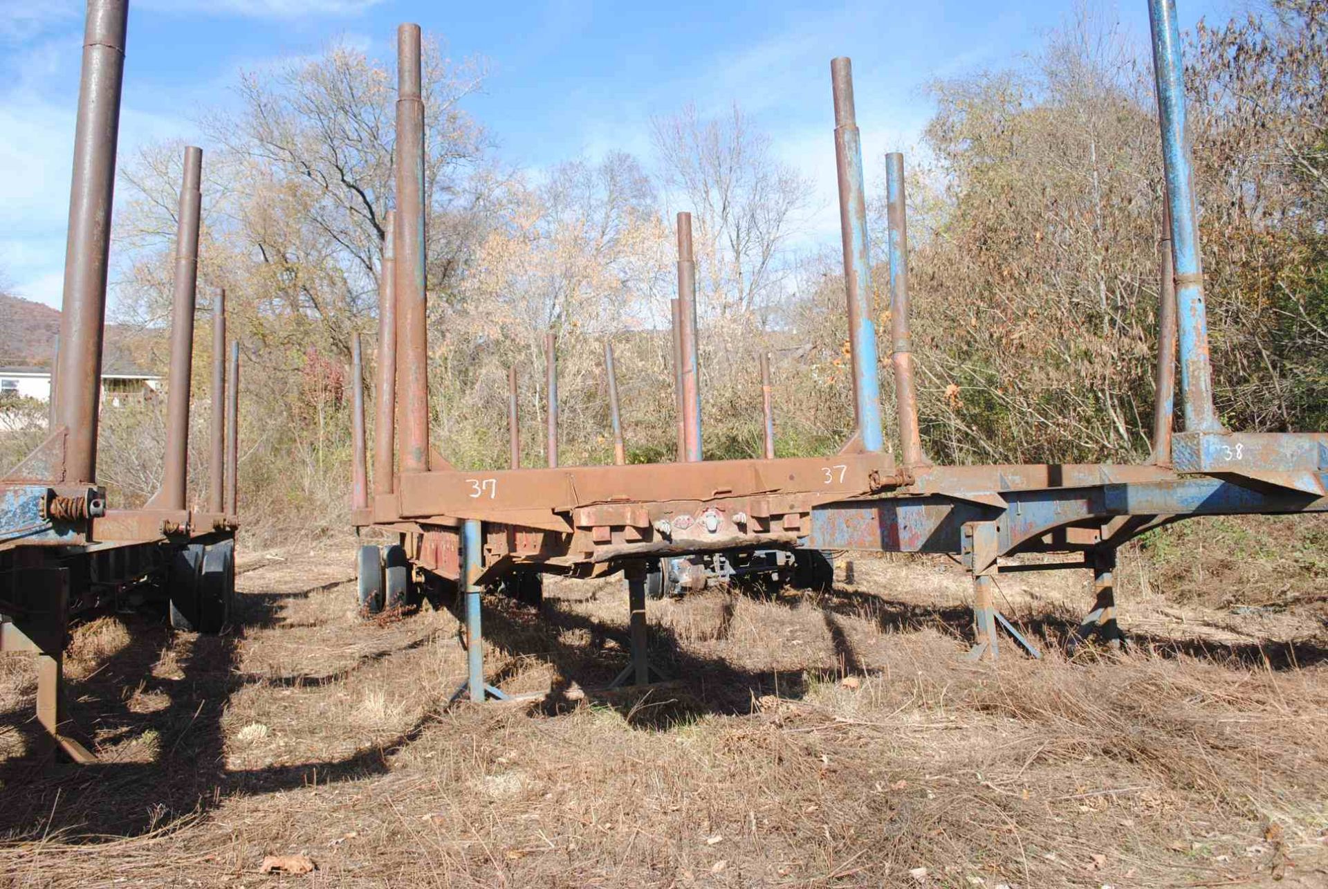 40' DOUBLE BUNK LOG TRAILER; NO TITLE, BILL OF SALE ONLY