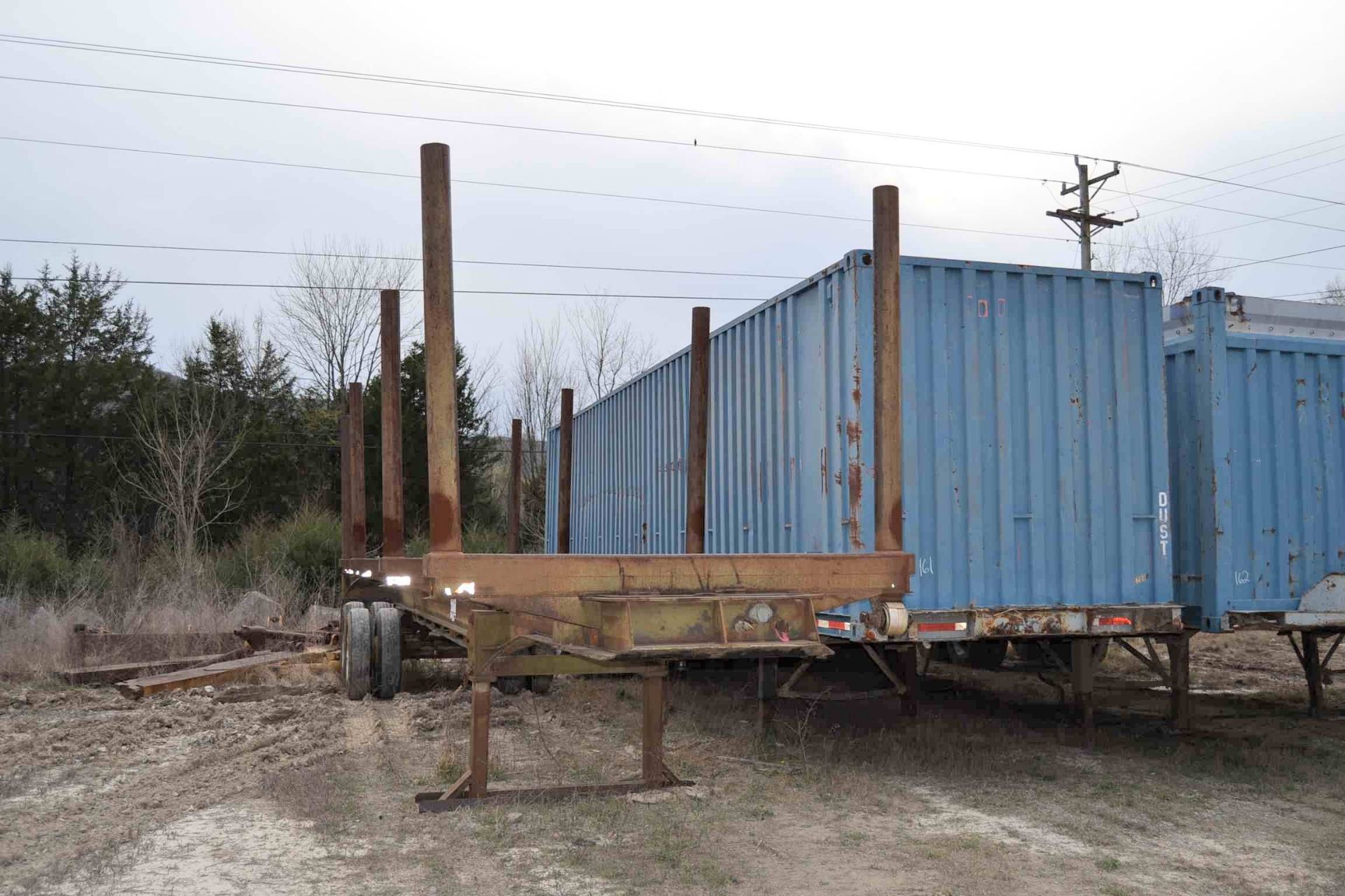 1999 SAVANNAH 40' DOUBLE BUNK LOG TRAILER