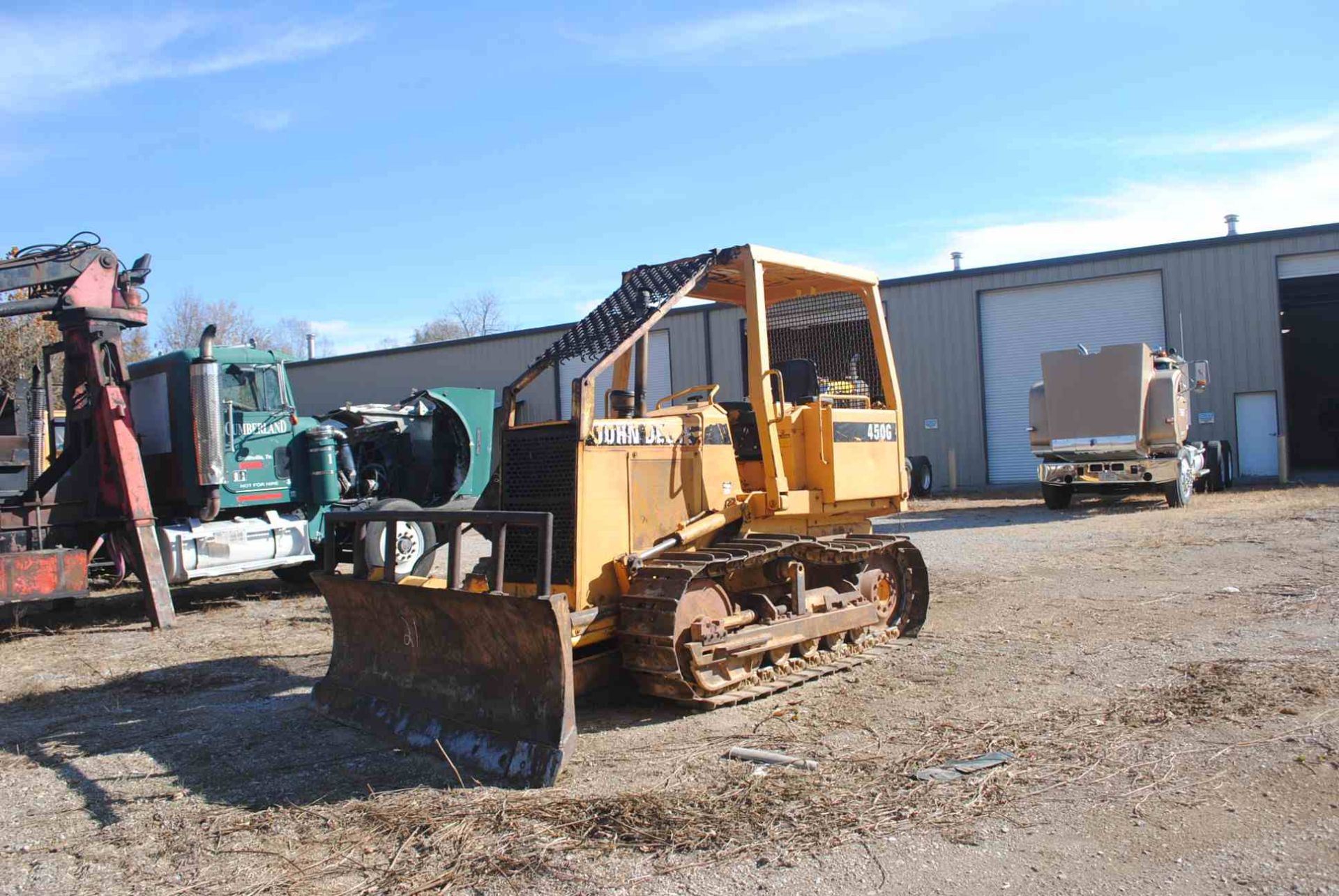 1990 JOHN DEERE 450G DOZER S/N-769828; W/6 WAY BLADE