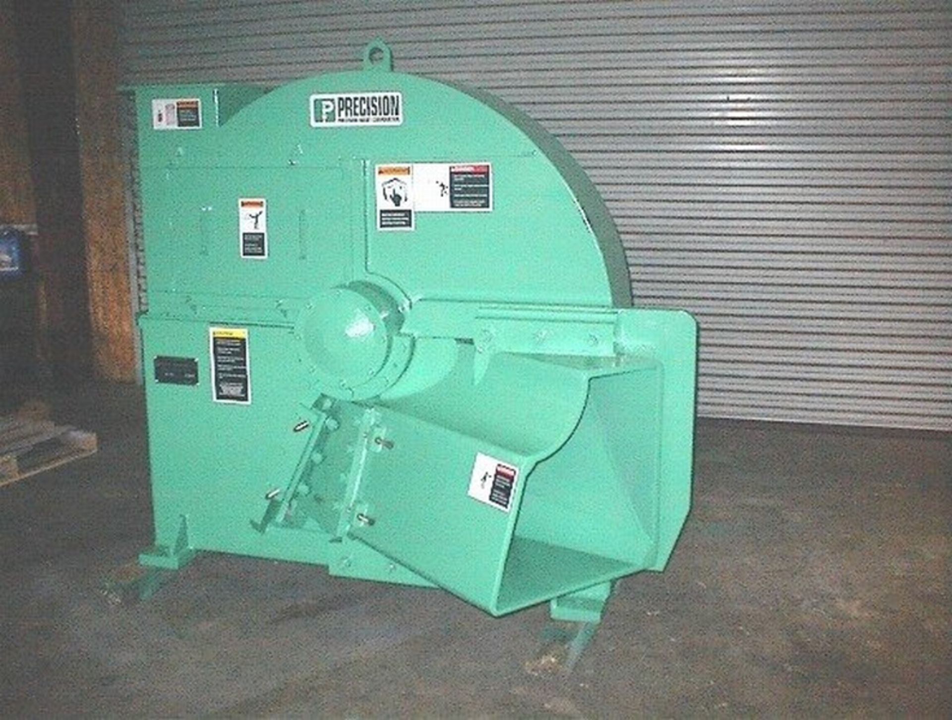 PRECISION 58" 6 KNIFE CHIPPER REBUILT; S/N-C2536; W/HORIZONTAL FEED; TOP DISCHARGE