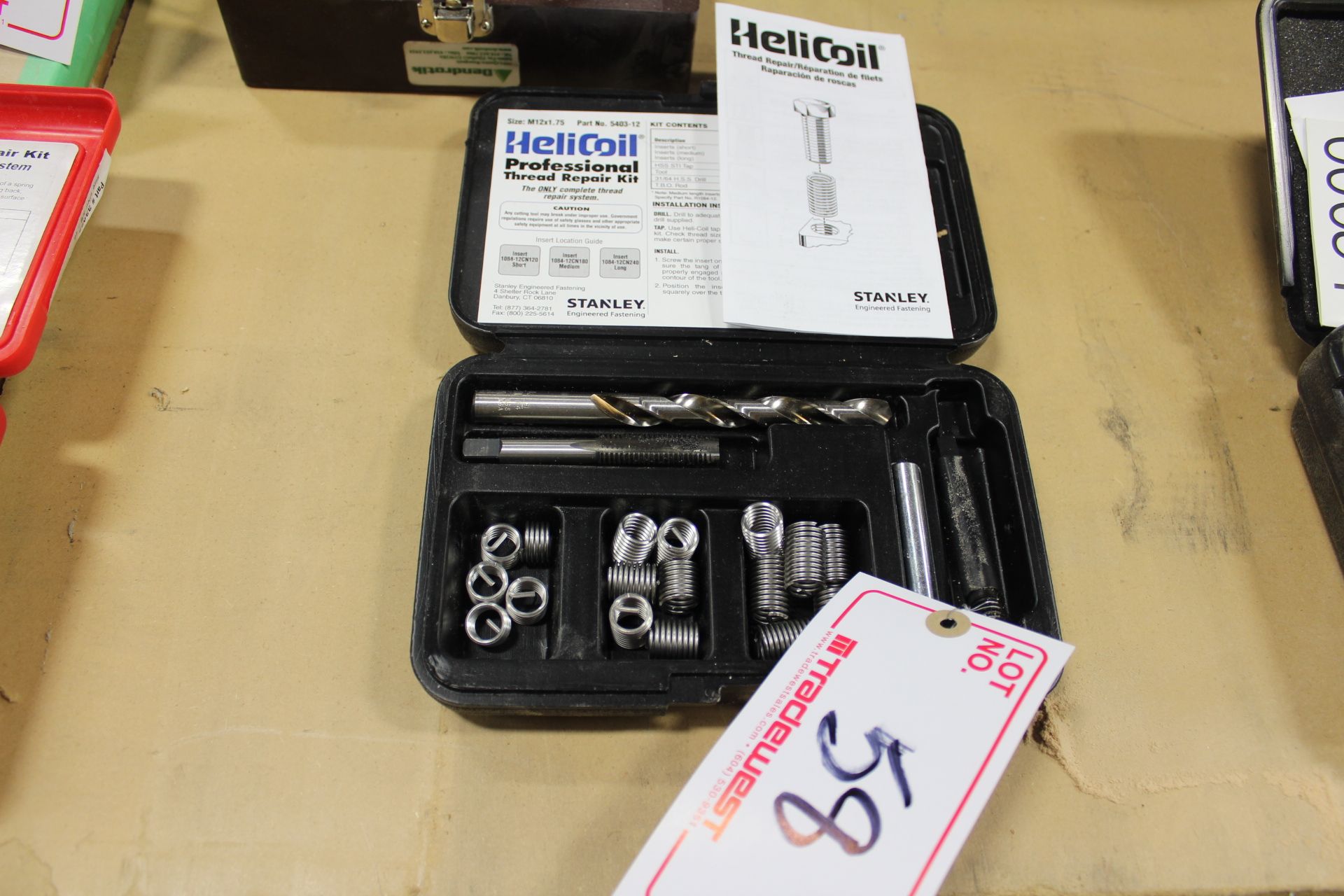 STANLEY HELICOIL THREAD REPAIR KIT