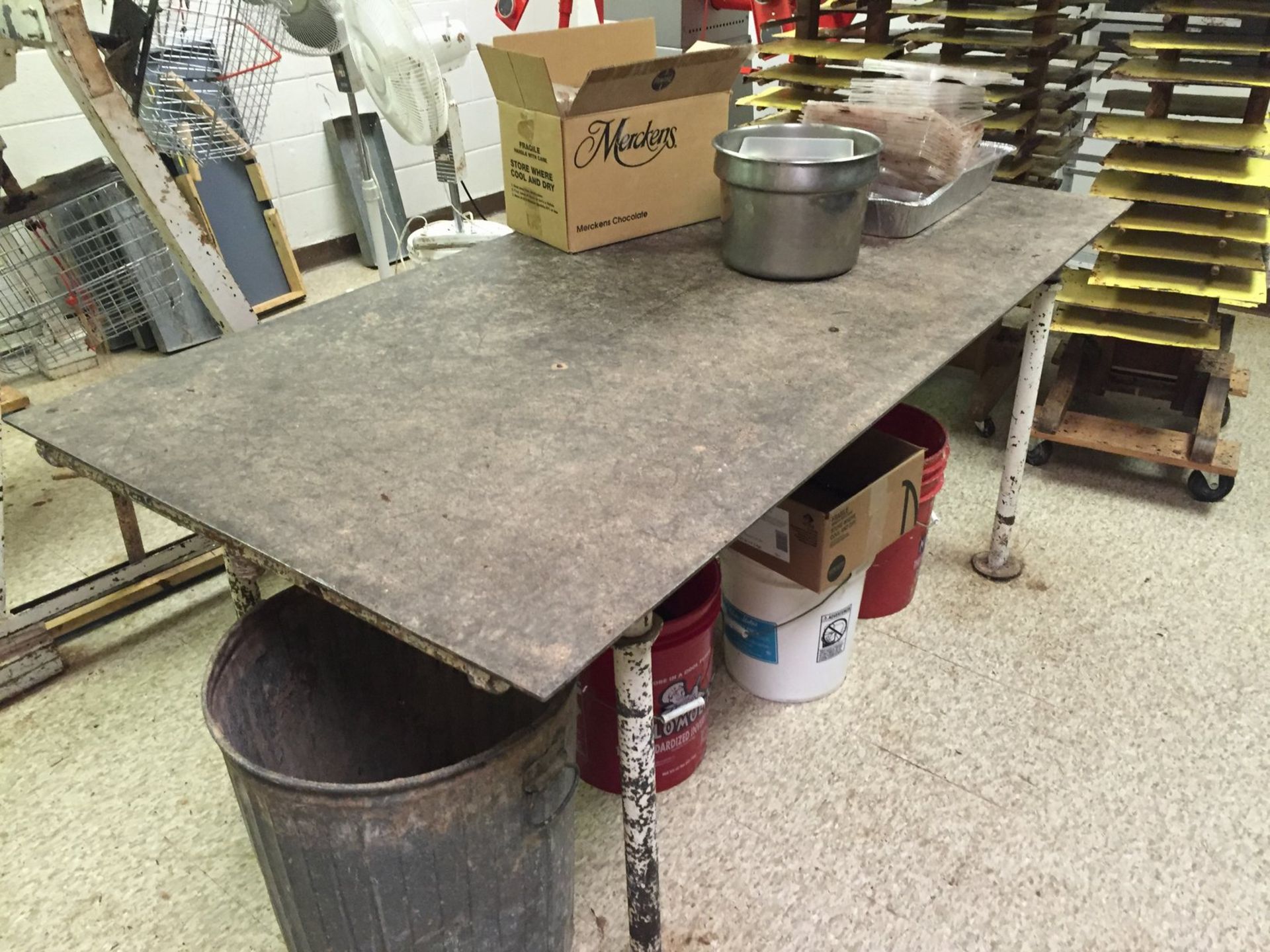 3 x 6 ft Carbon Steel Water Cooled table