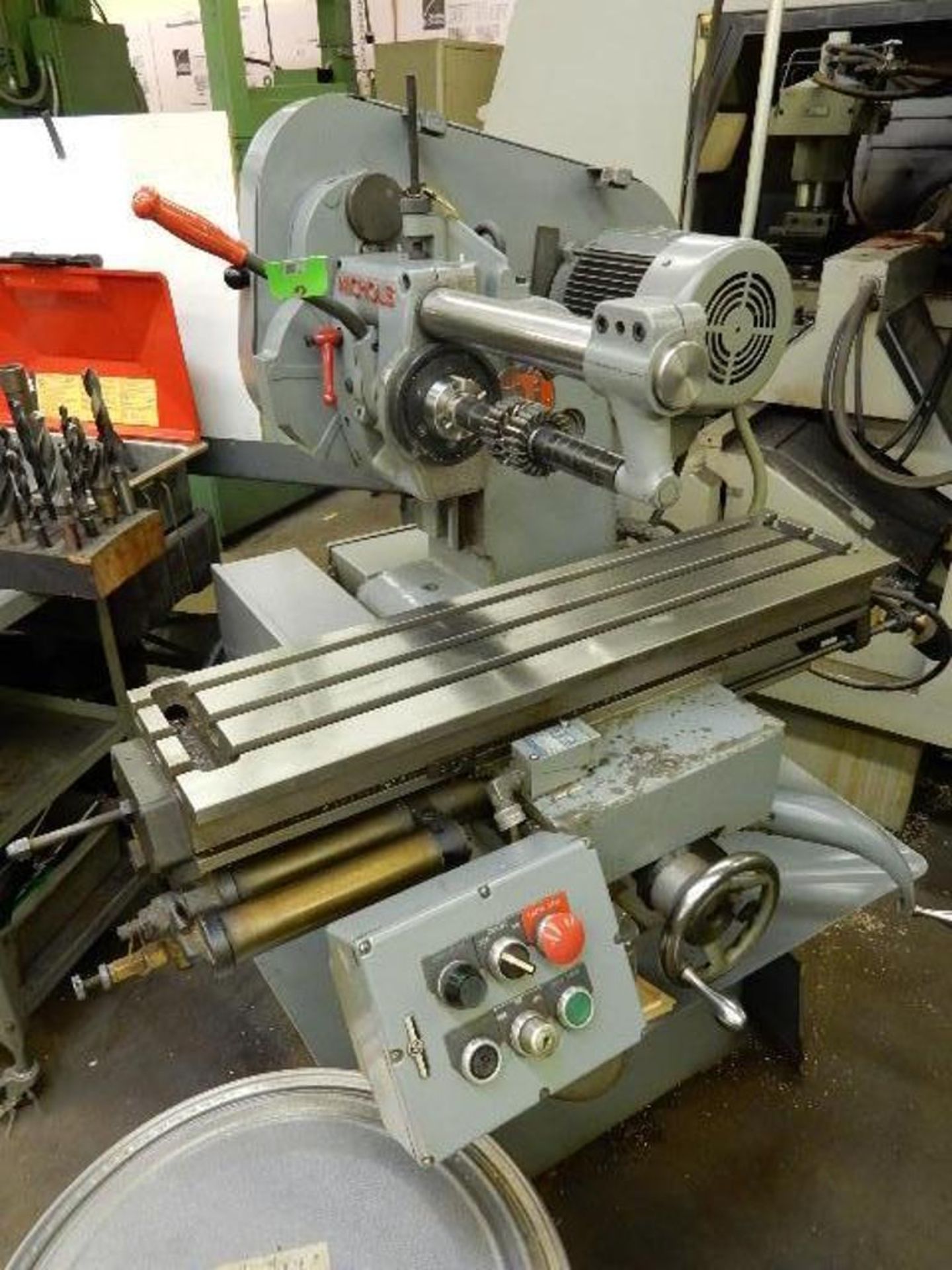 Nichols Model 8SA Horizontal Production Semi-Automatic Mill, 8-13/16" x 36" Table, with Ai