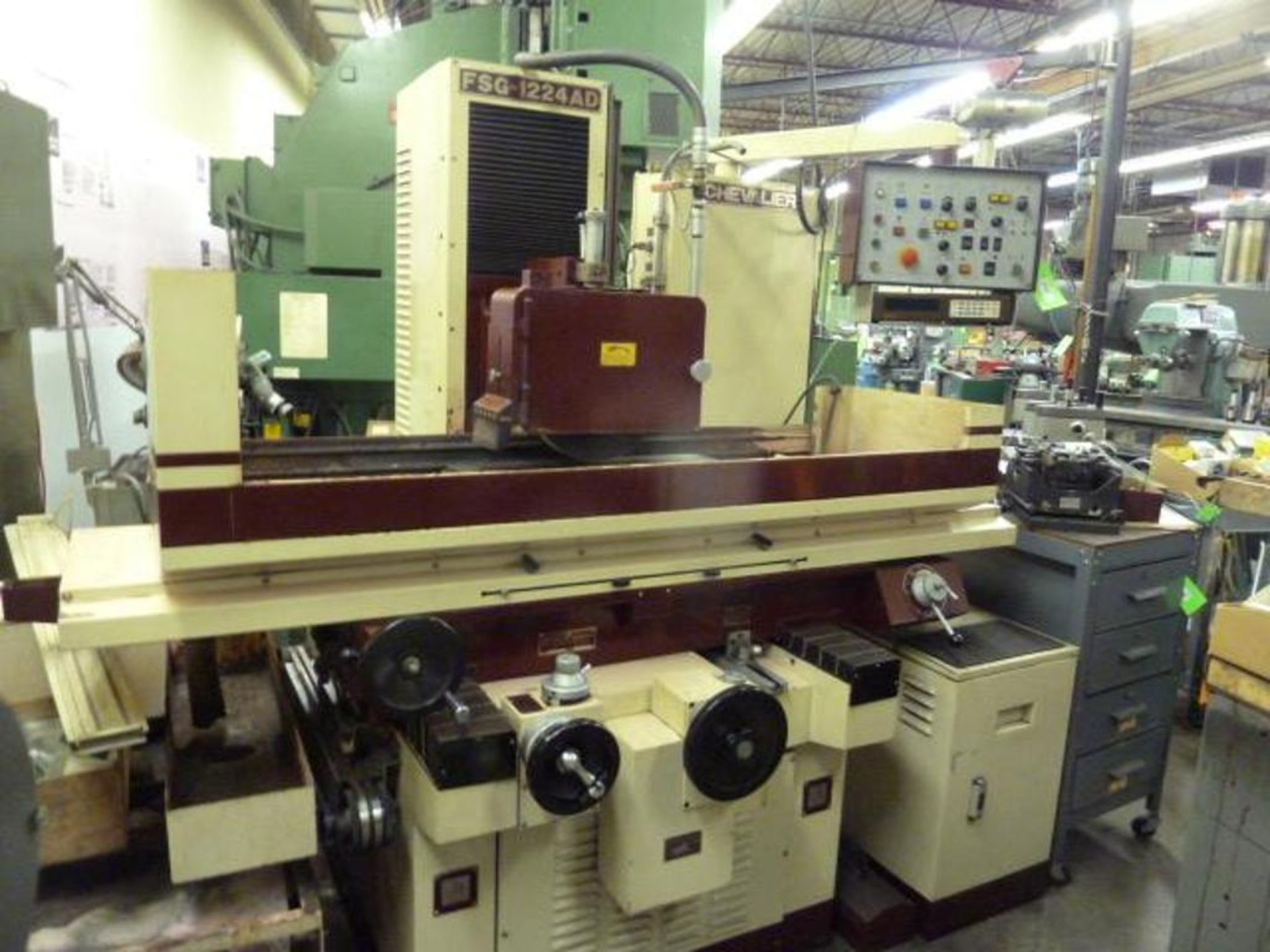 Chevalier Model 1224AD Hydraulic Surface Grinder, 12" x 24" Fine Line Electro-Magnetic Chu