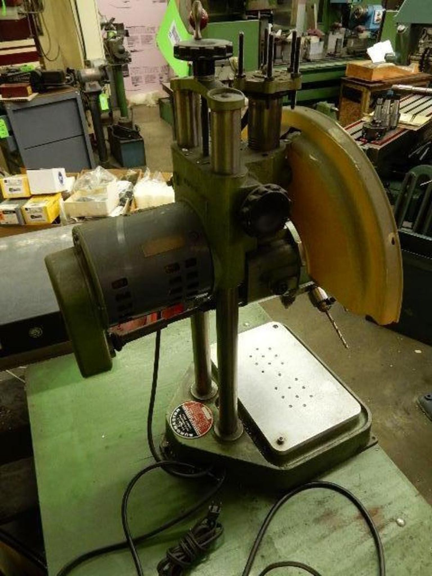 Burgmaster Model OB Turret Drill, 6 Spindle on Wood Table, s/n B5542 - Image 3 of 9