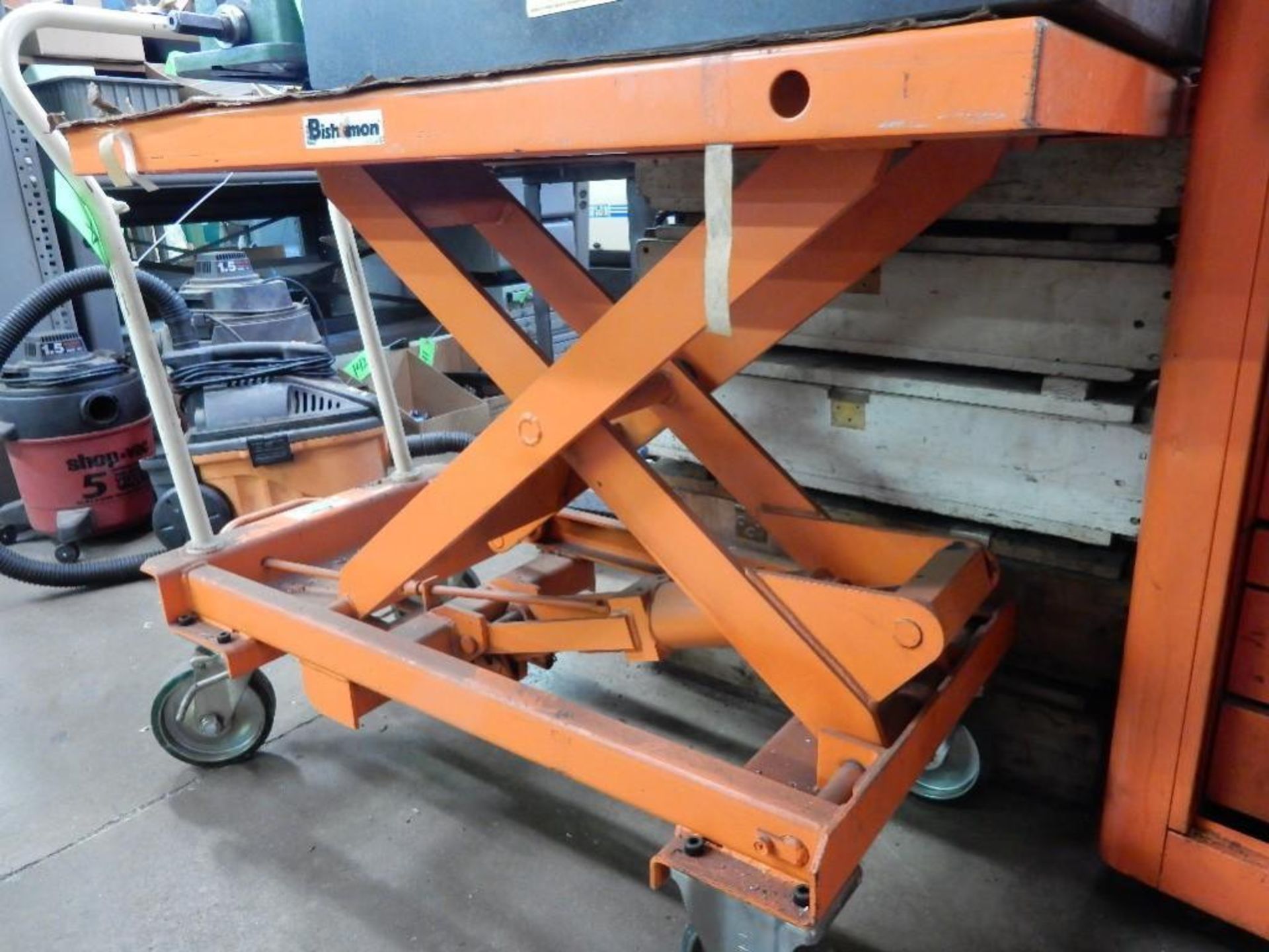 Bishamon Model BX50 Hydraulic Scissor Lift Die Cart, 1100 lb Capacity - Image 4 of 4