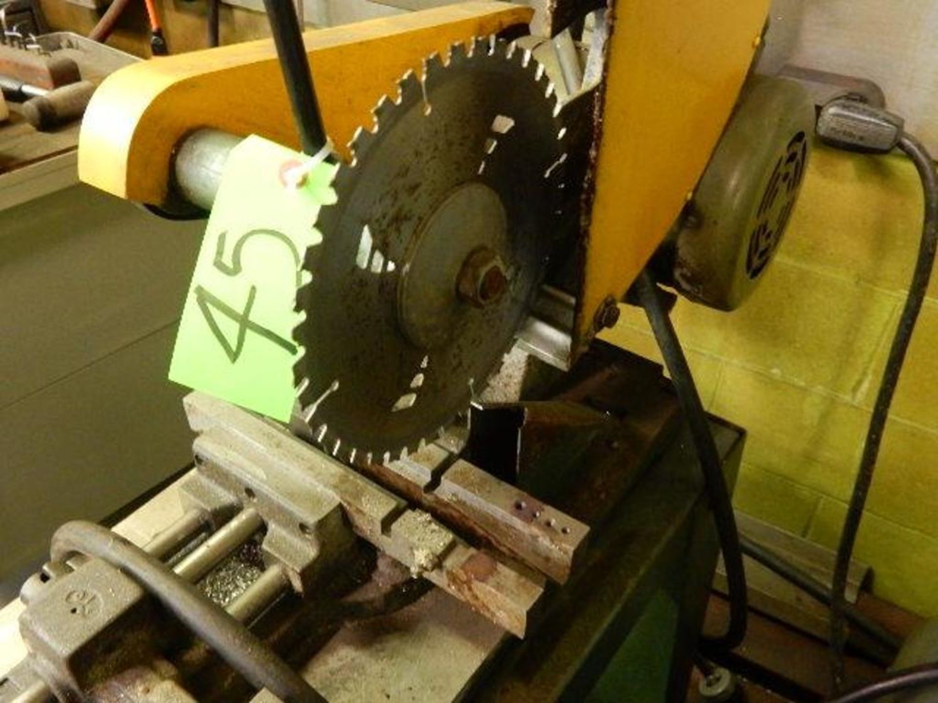 Kalamazoo 8" Abrasive Chop Saw on Fabricated Steel Base with 4" Pneumatic Foot Activated V - Image 3 of 6